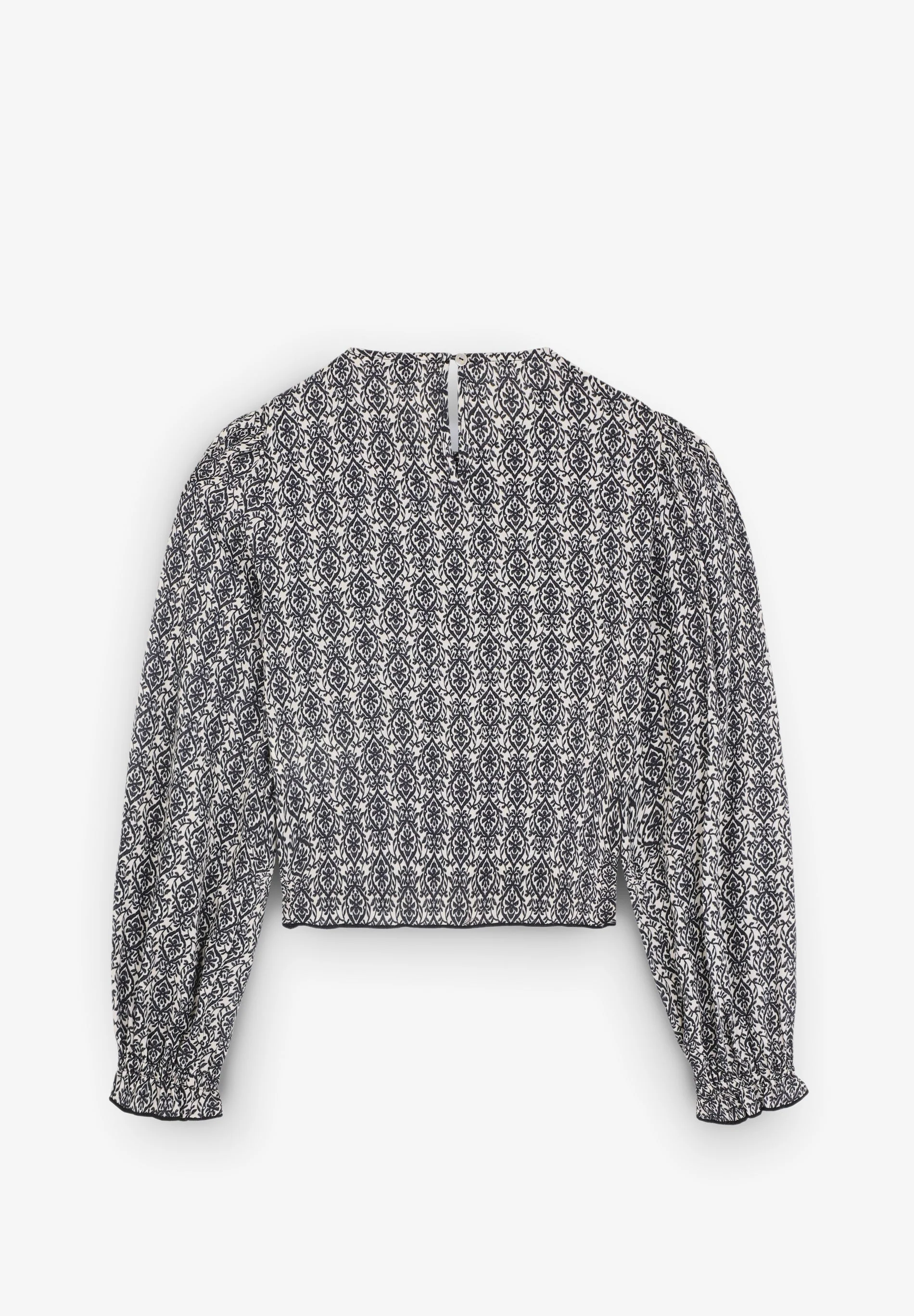 PRINT BLOUSE WITH RUFFLE - Image 8