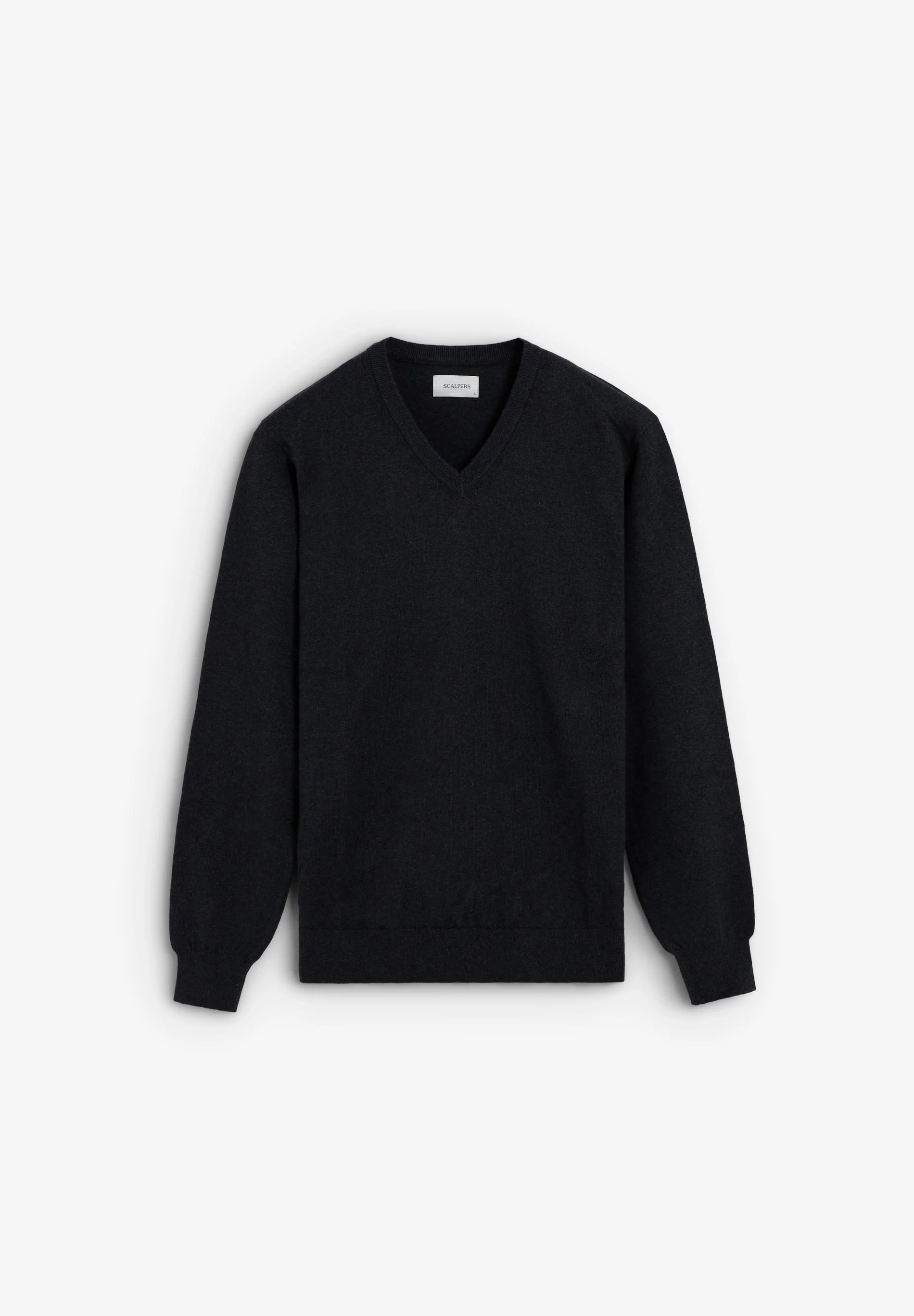 COTTON KNIT V-NECK SWEATER