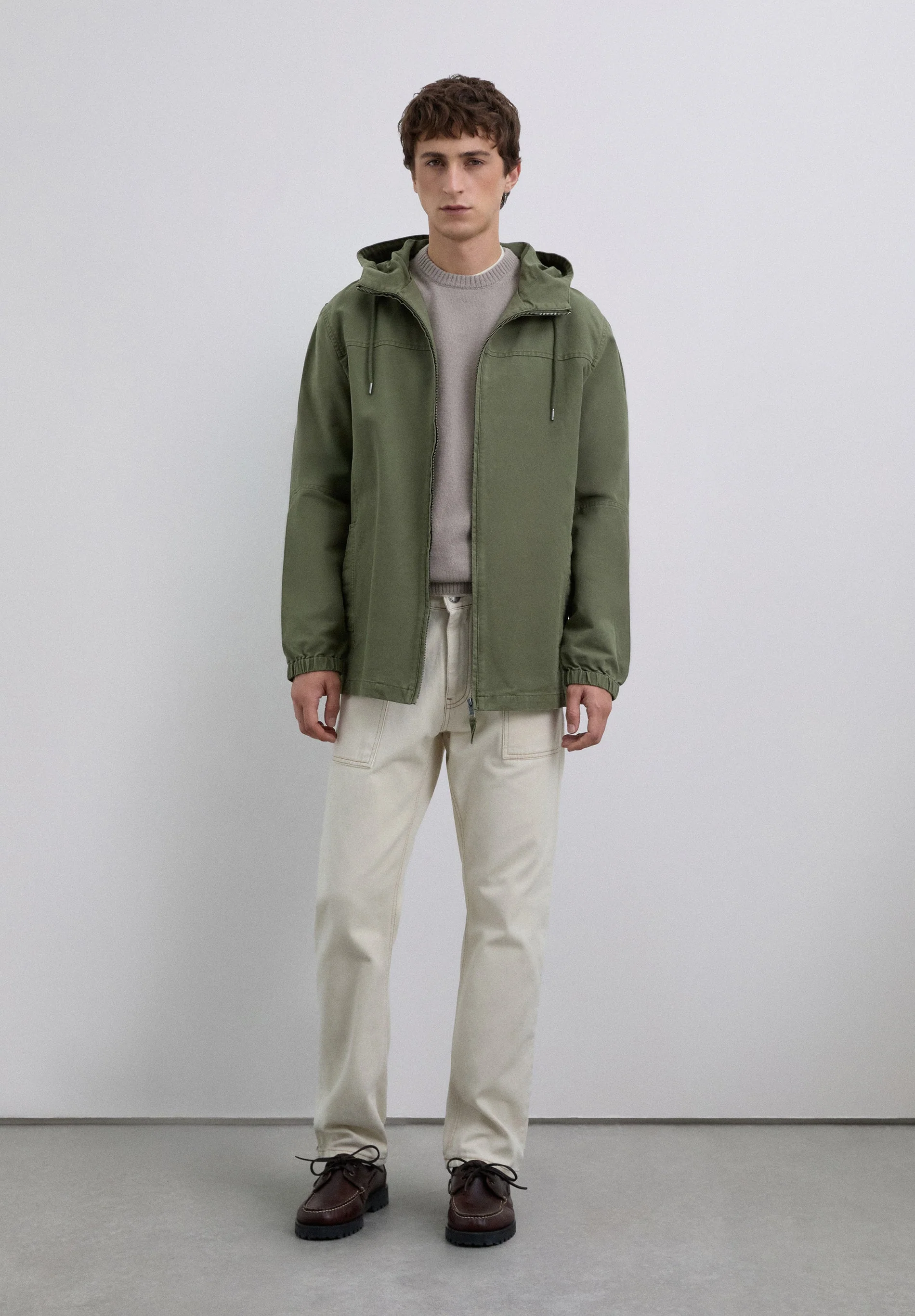 COTTON JACKET WITH HOOD - Image 2