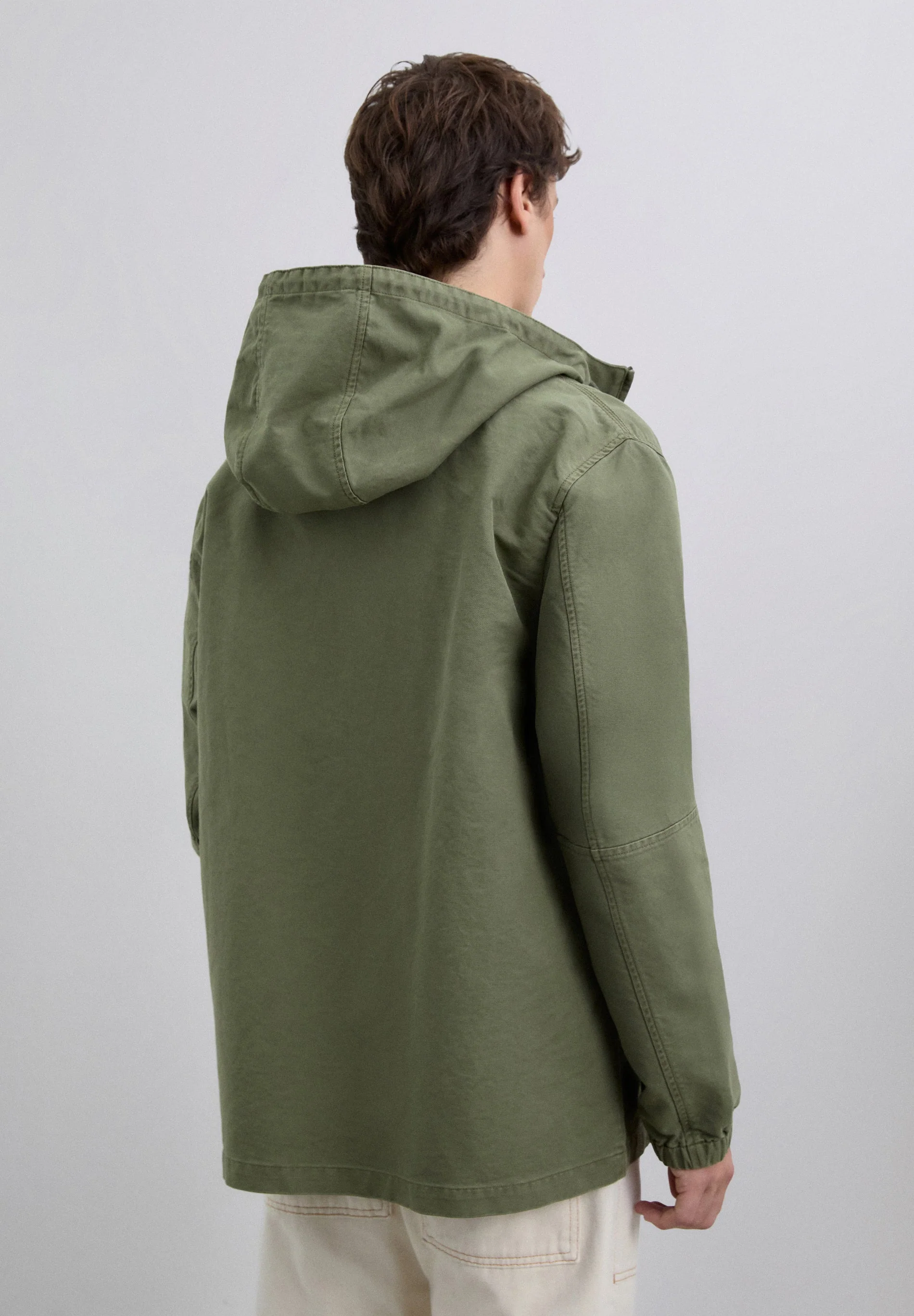 COTTON JACKET WITH HOOD - Image 5