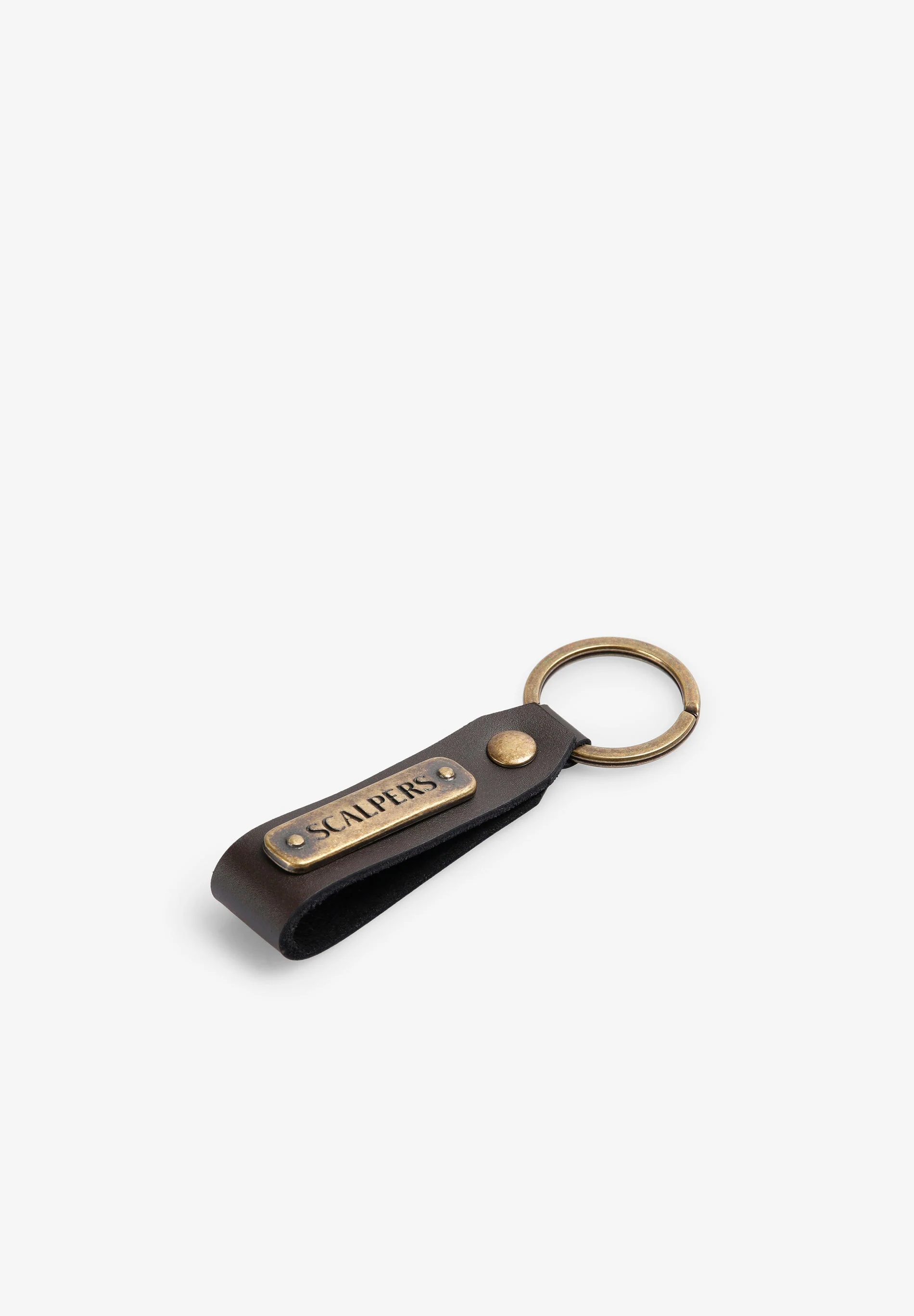 LEATHER KEYCHAIN WITH METAL APPLIQUÉ - Image 3