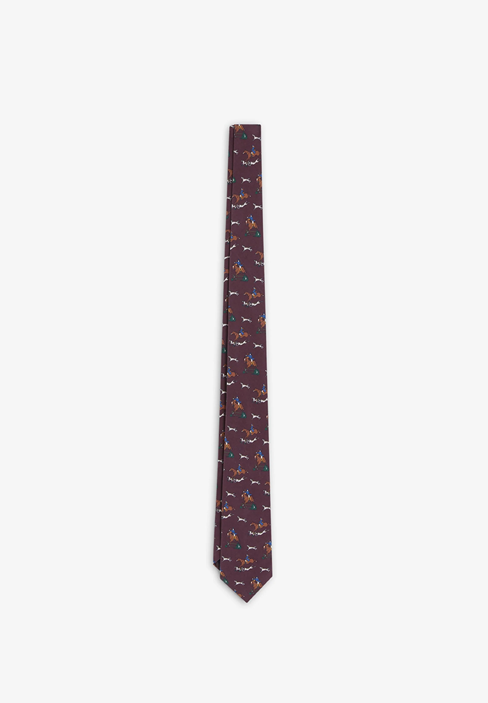 SILK HORSE PRINT TIE