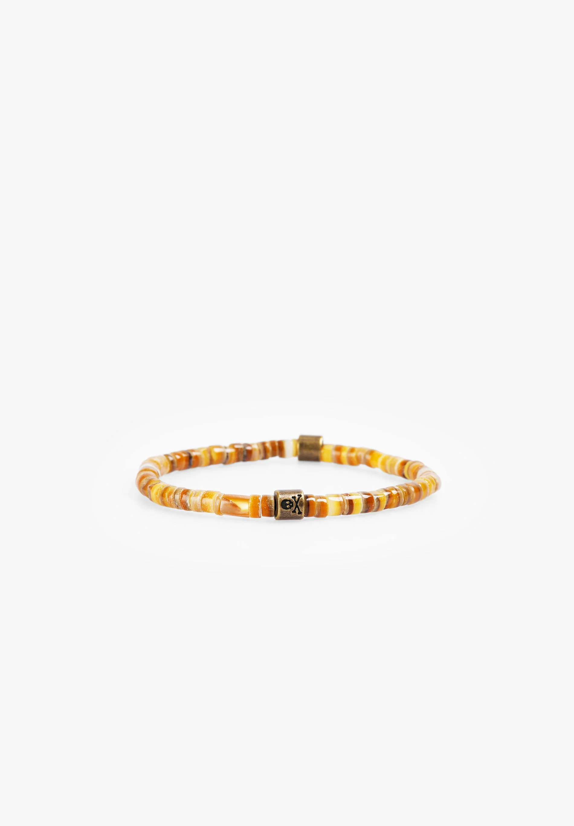 NATURAL STONE SKULL BRACELET