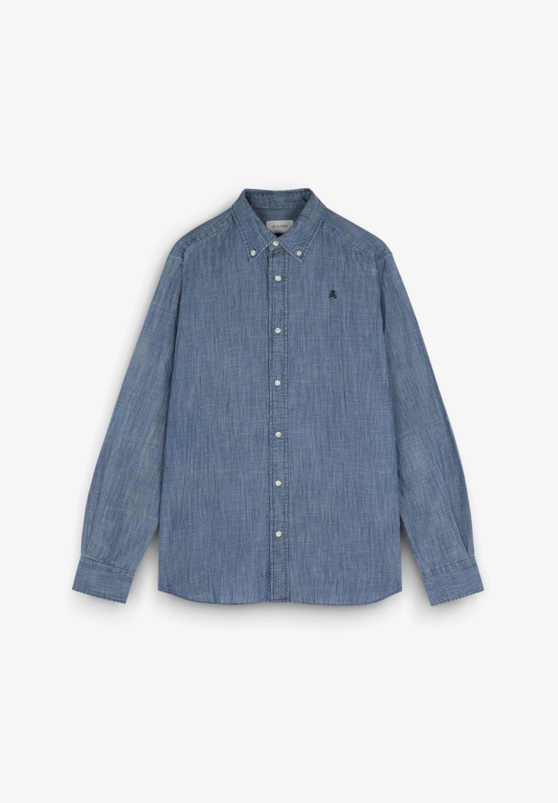 BUTTON-DOWN COLLAR DENIM SHIRT