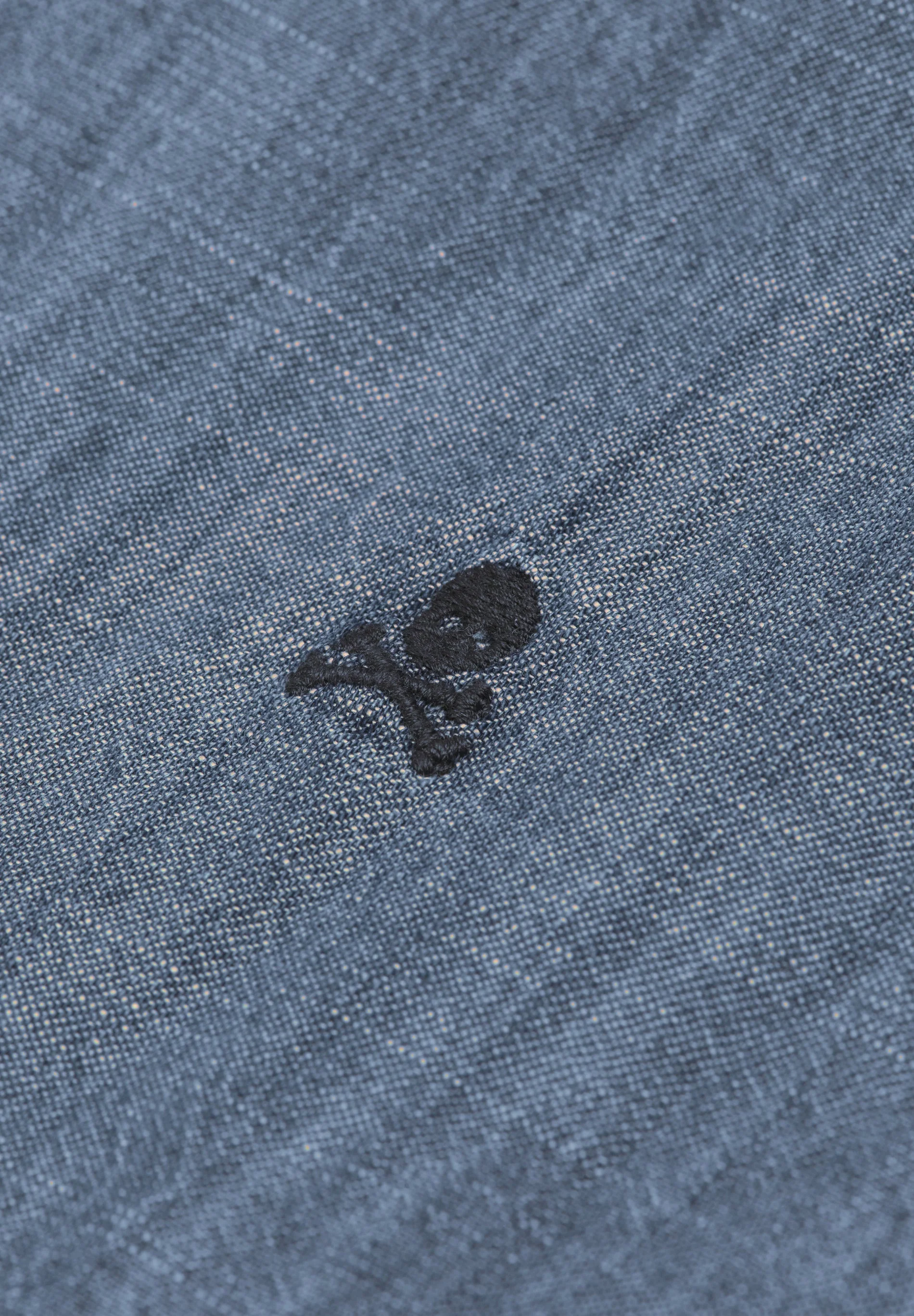 BUTTON-DOWN COLLAR DENIM SHIRT - Image 3