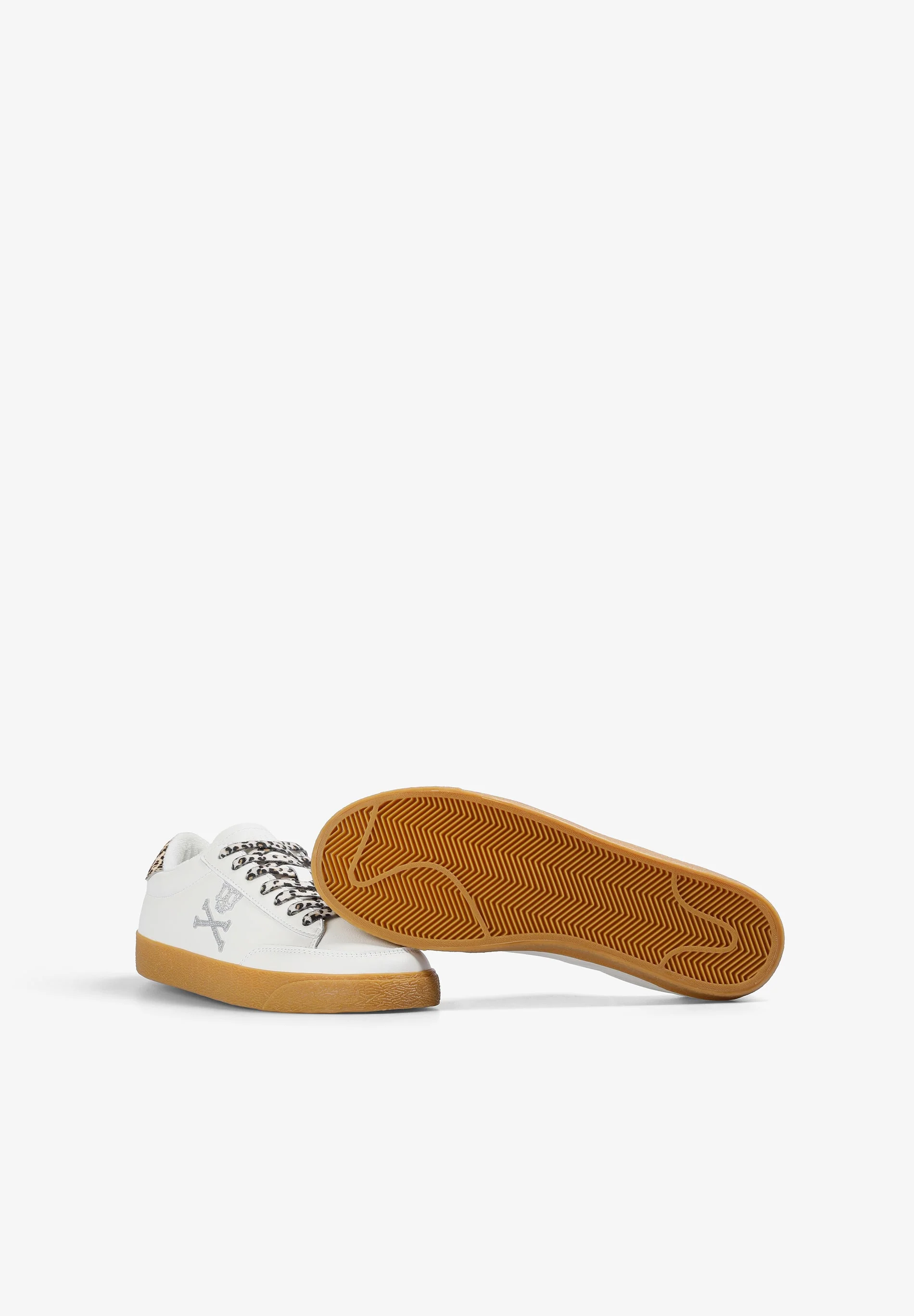 SKULL SNEAKERS WITH ANIMAL PRINT - Image 4