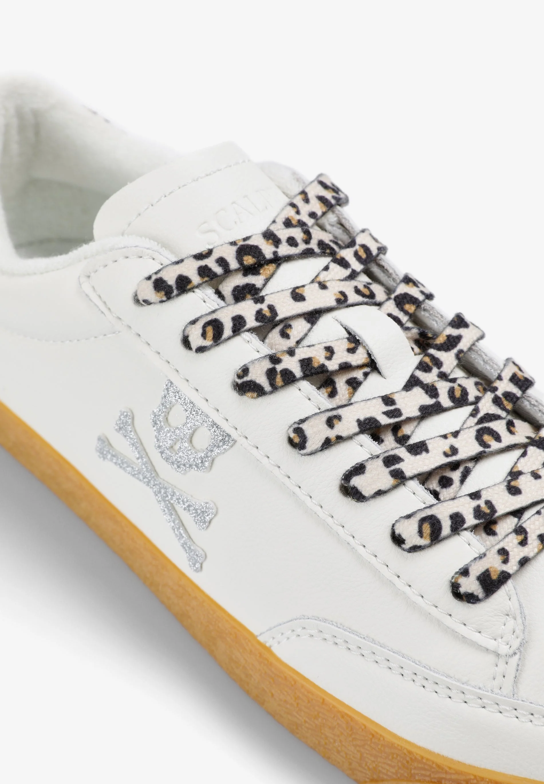 SKULL SNEAKERS WITH ANIMAL PRINT - Image 6