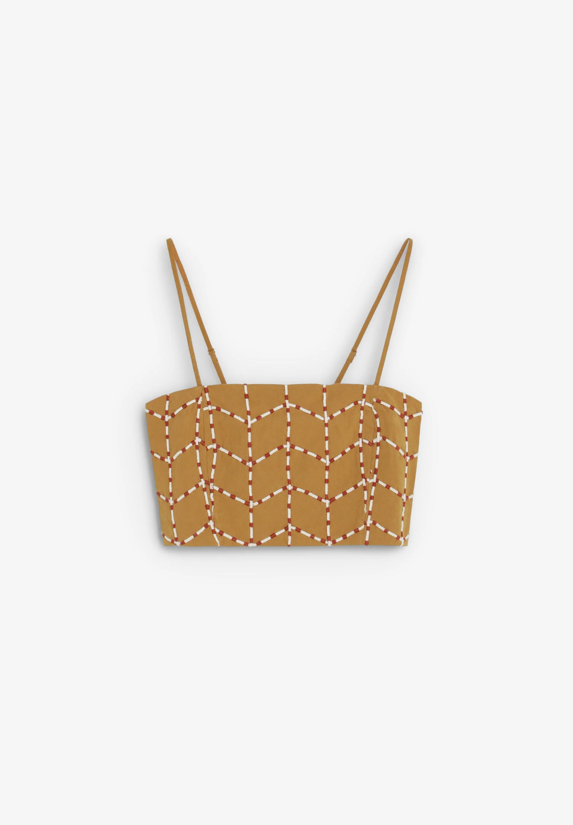 GEOMETRIC EMBROIDERED TOP - Image 5