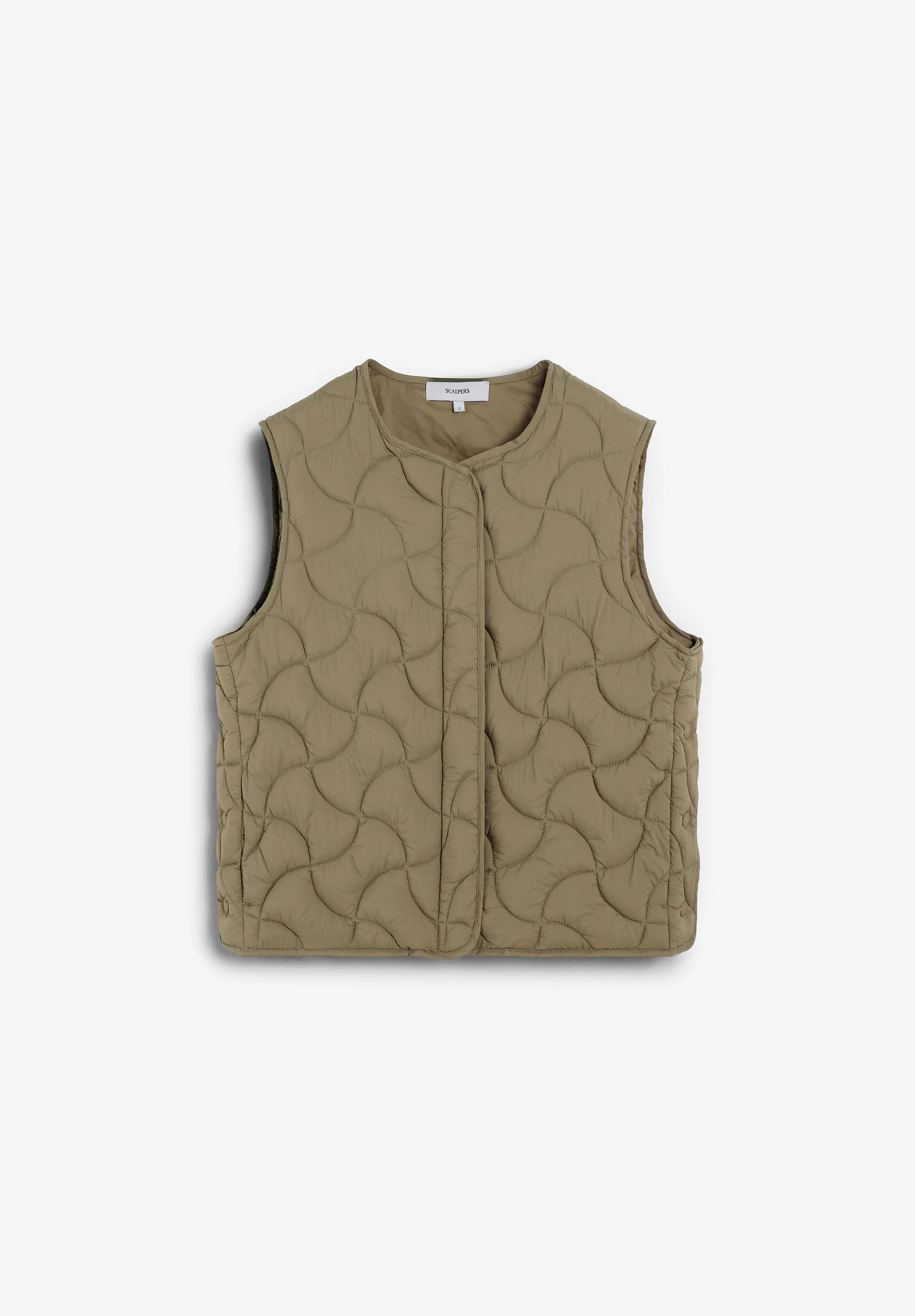 REGULAR FIT QUILTED GILET - Image 5