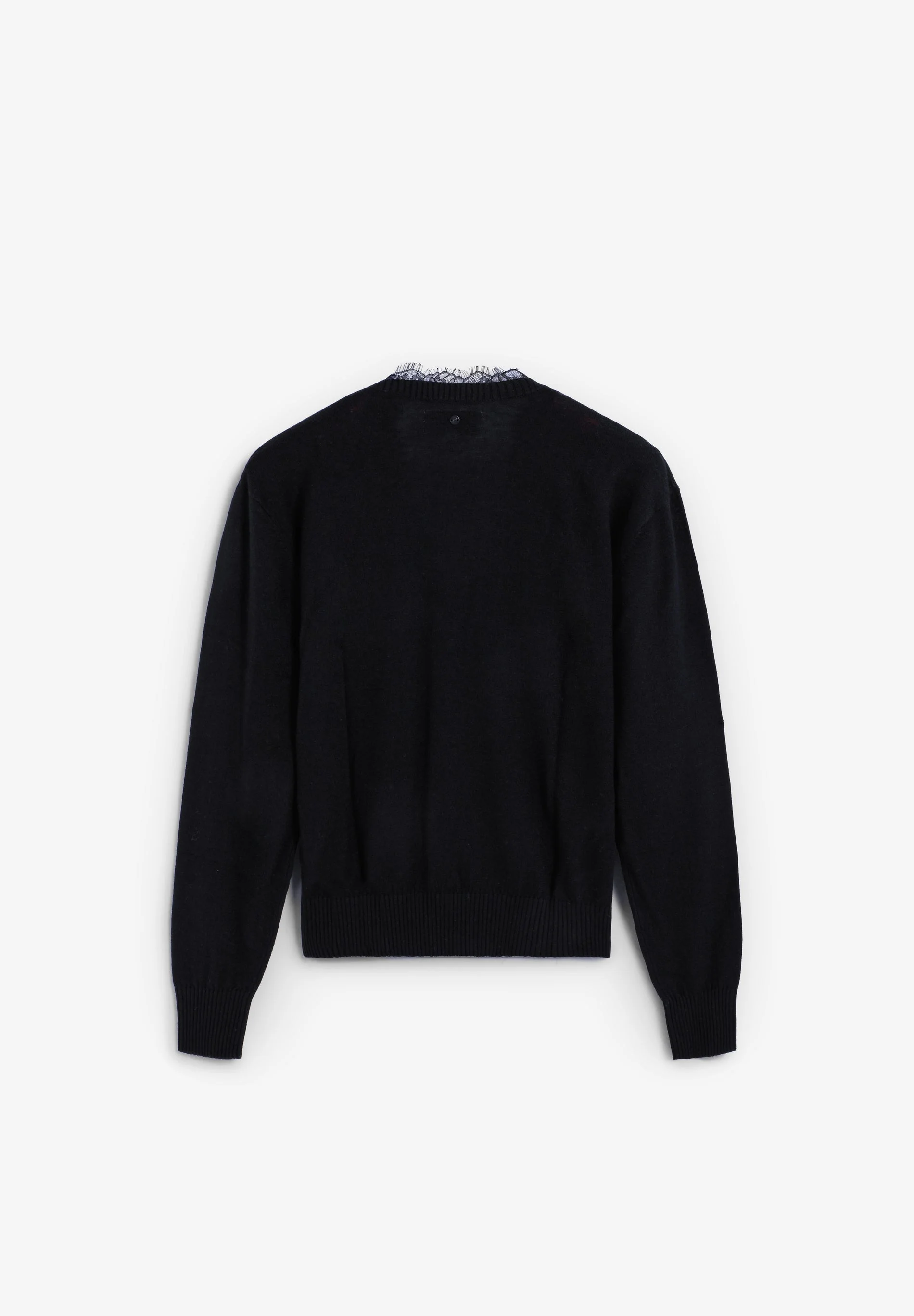 V-NECK SWEATER WITH LACE - Image 6