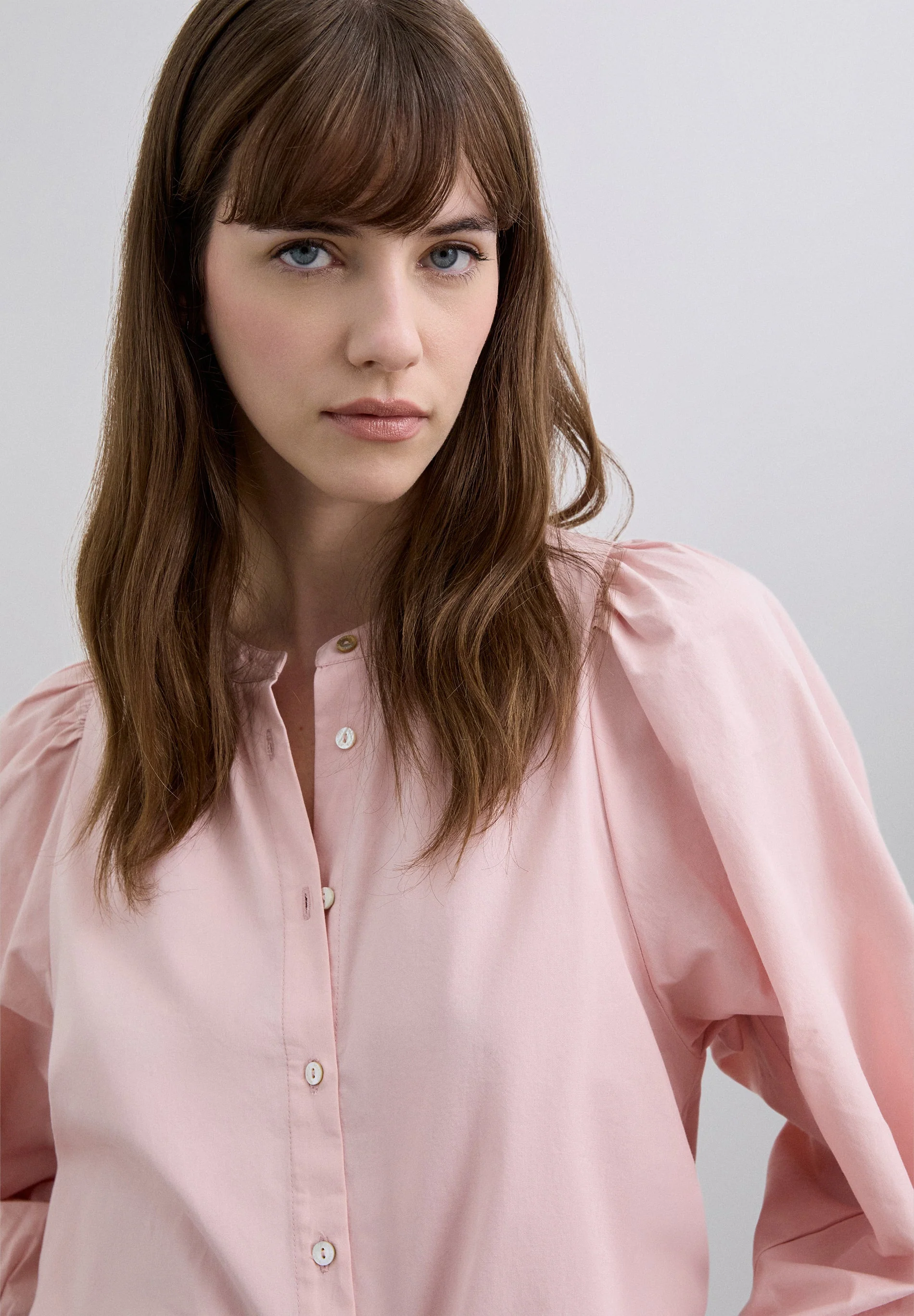 POPLIN PUFF SLEEVE SHIRT - Image 3