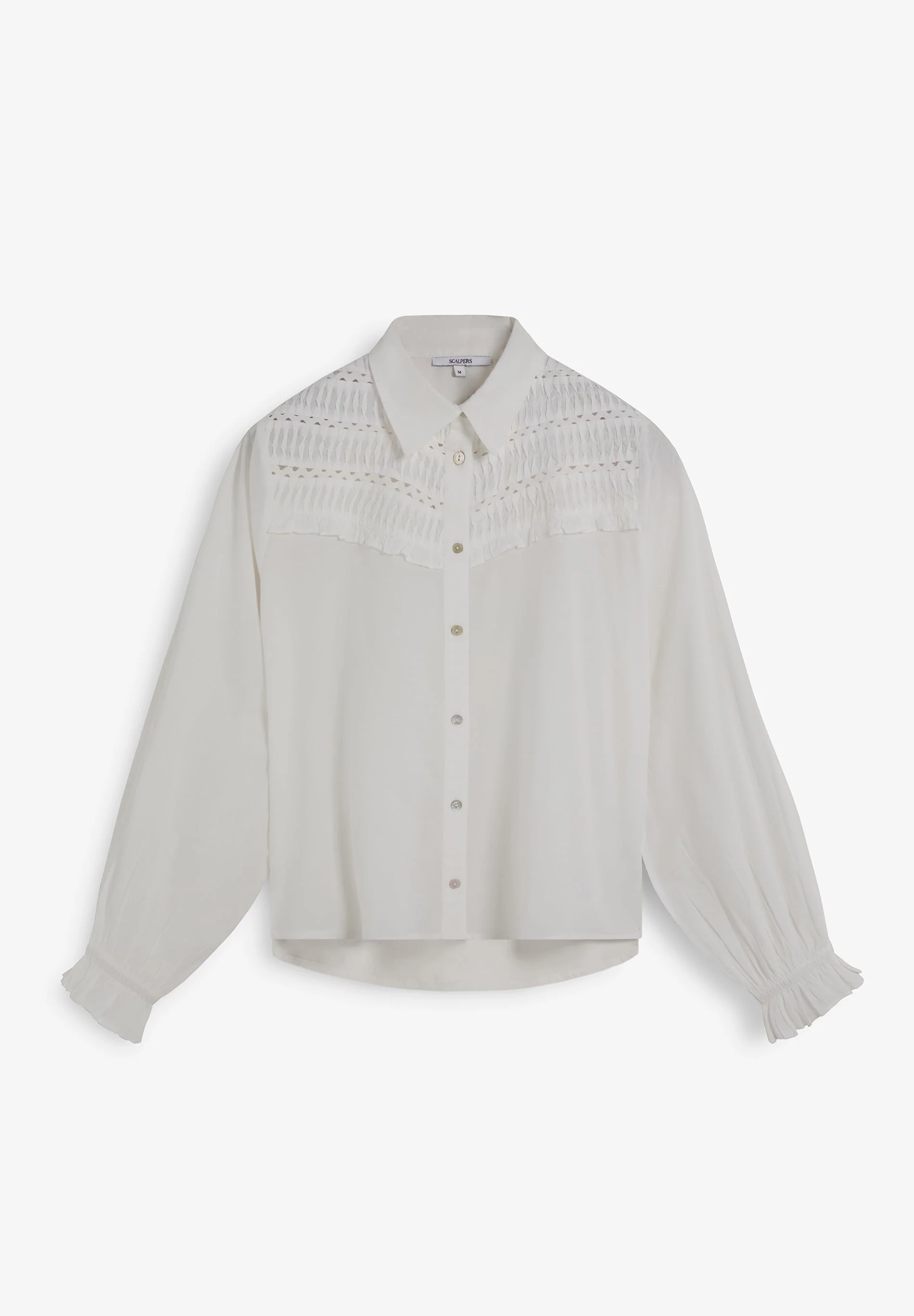BLOUSE WITH YOKE DETAIL