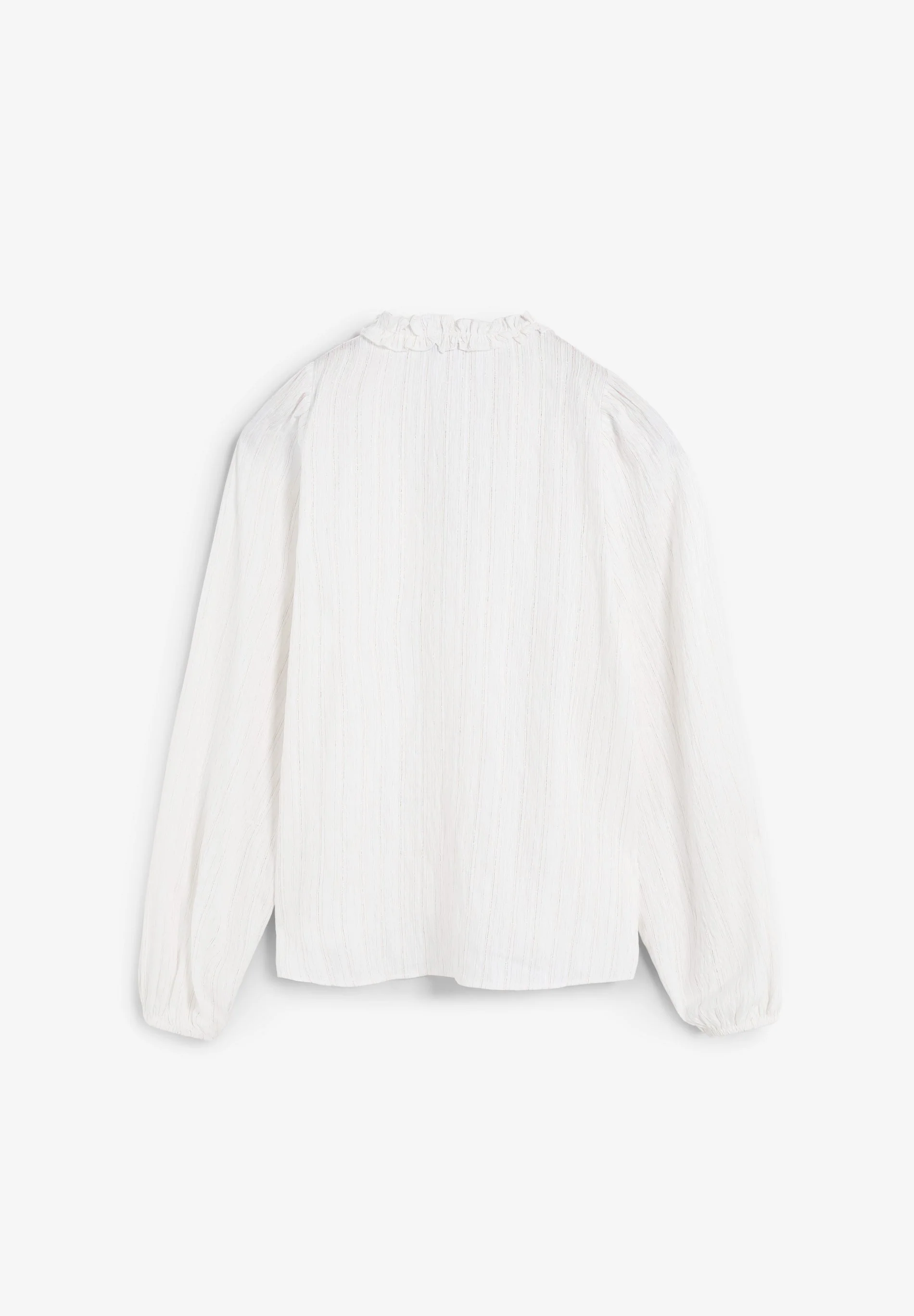 METALLIC THREAD BLOUSE WITH RUFFLES - Image 6