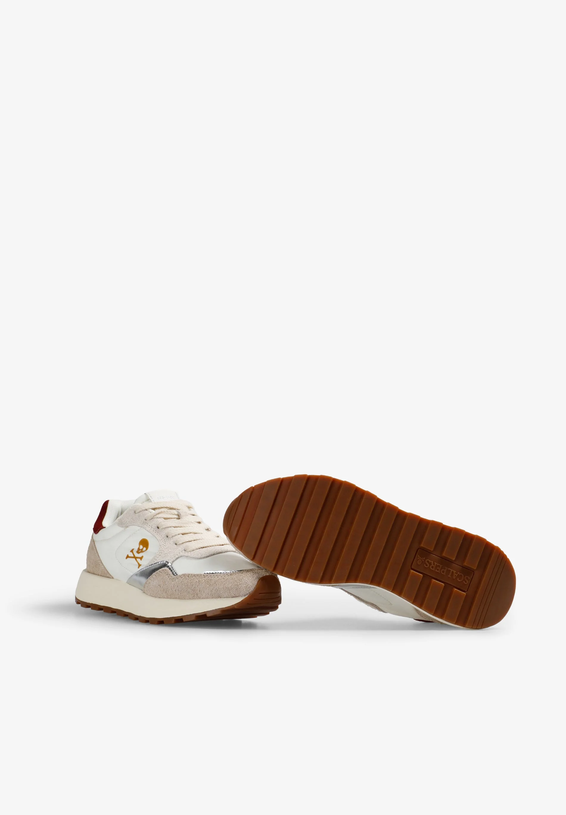CONTRAST MULTI-TEXTURE SNEAKERS - Image 4
