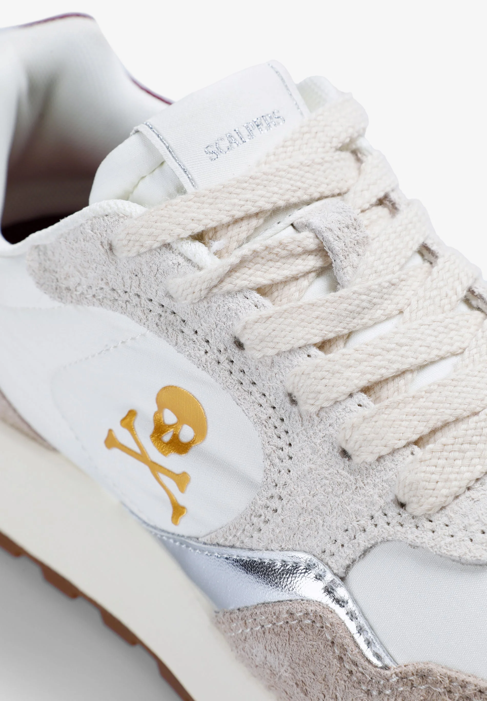 CONTRAST MULTI-TEXTURE SNEAKERS - Image 6