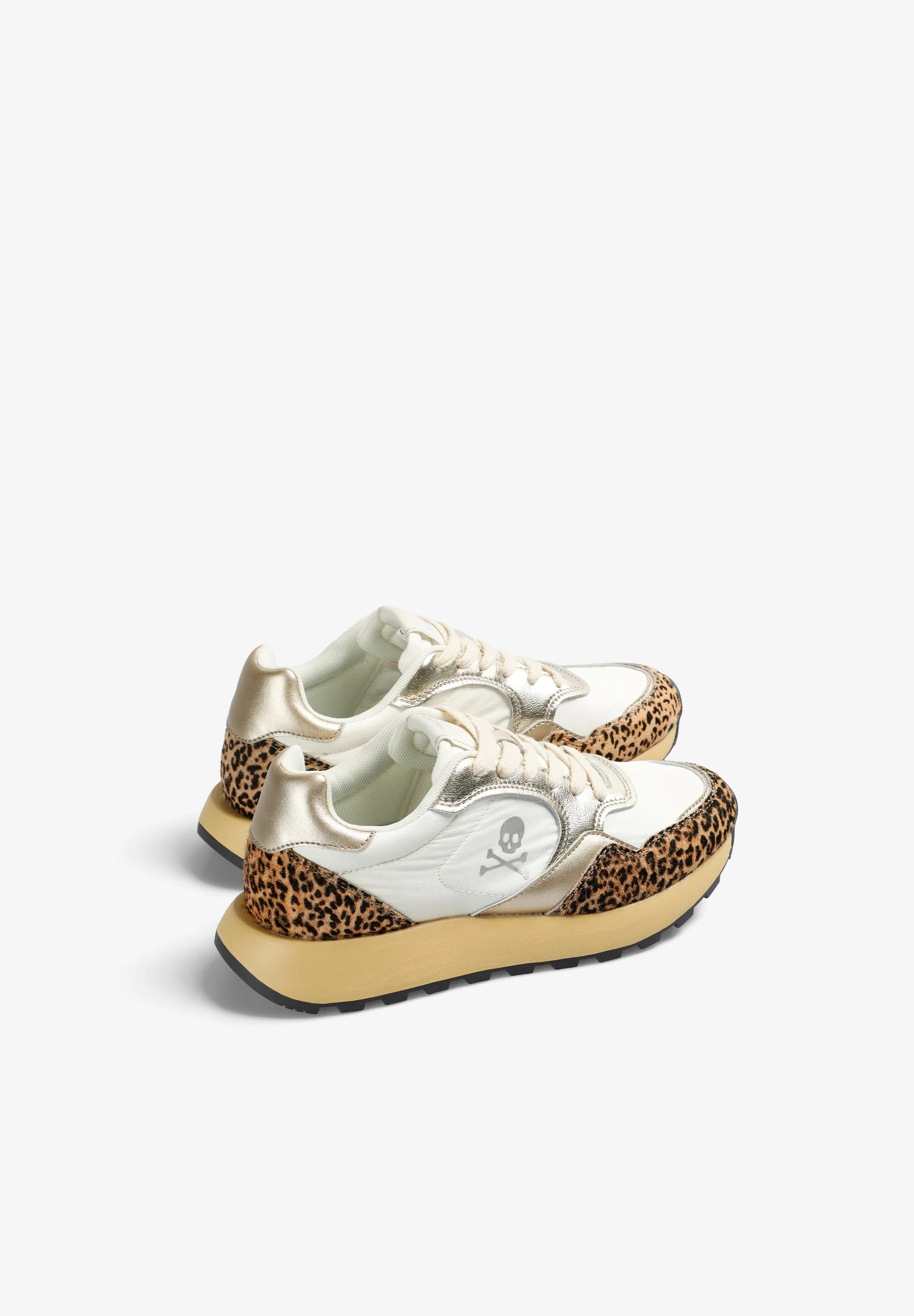 METALLIC ANIMAL PRINT SNEAKERS - Image 3