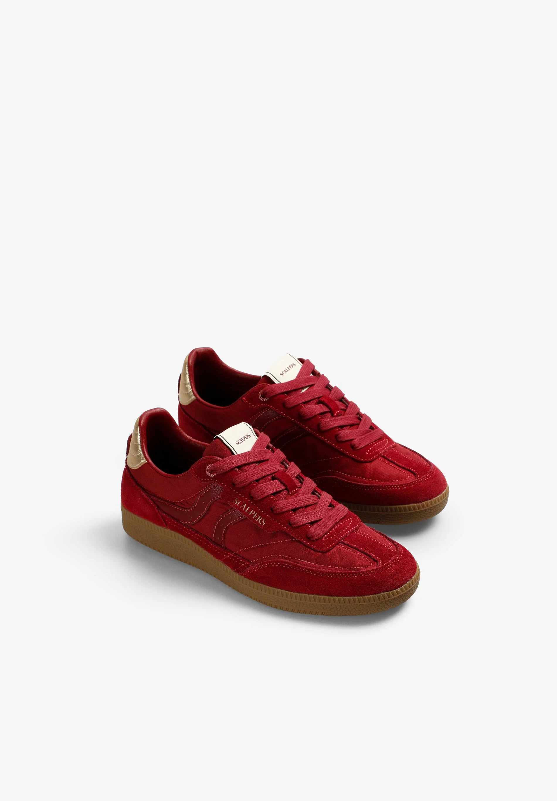 SUEDE SNEAKER WITH METALLIC HEEL - Image 3