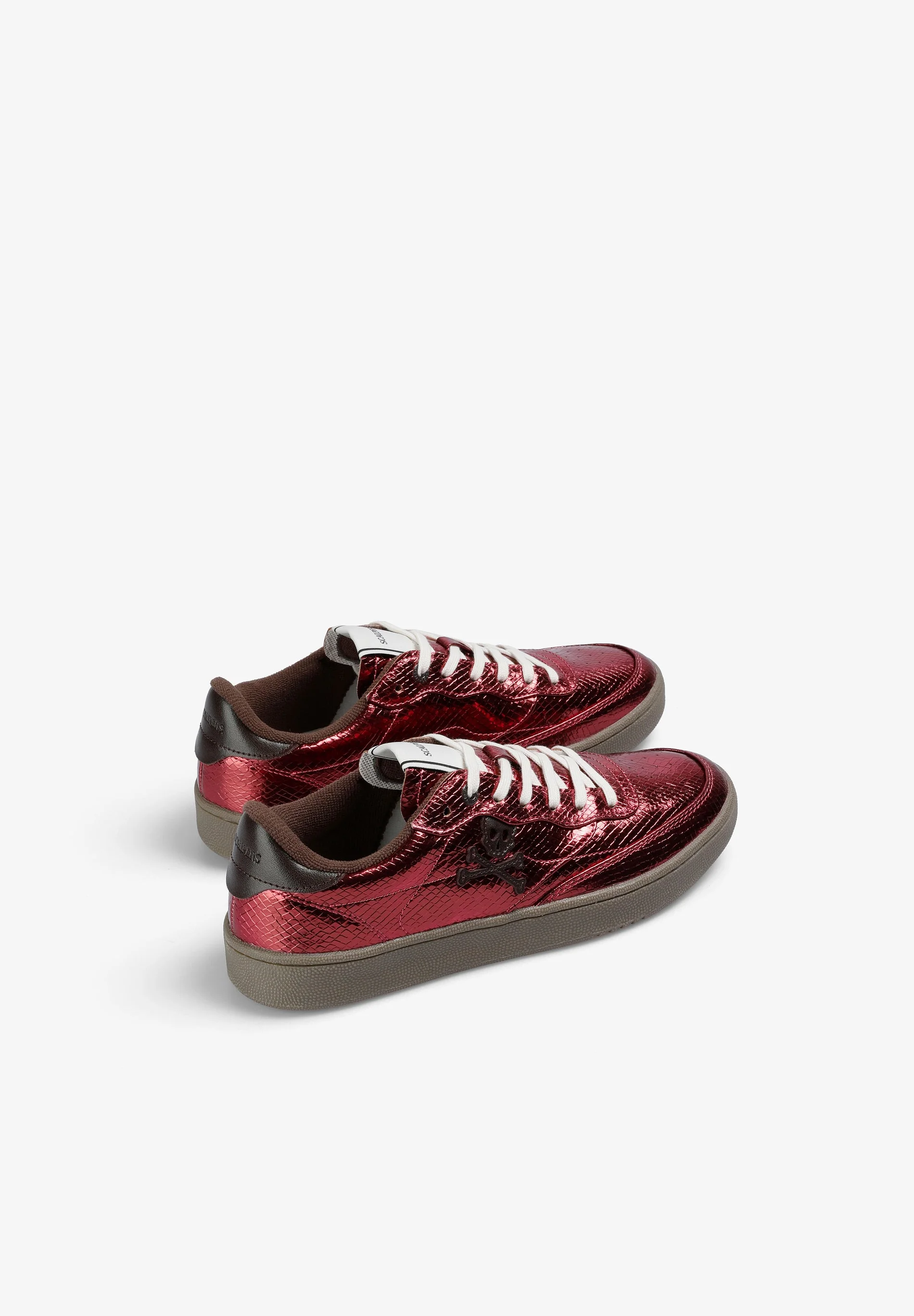 METALLIC SNAKE TEXTURE SNEAKERS - Image 3