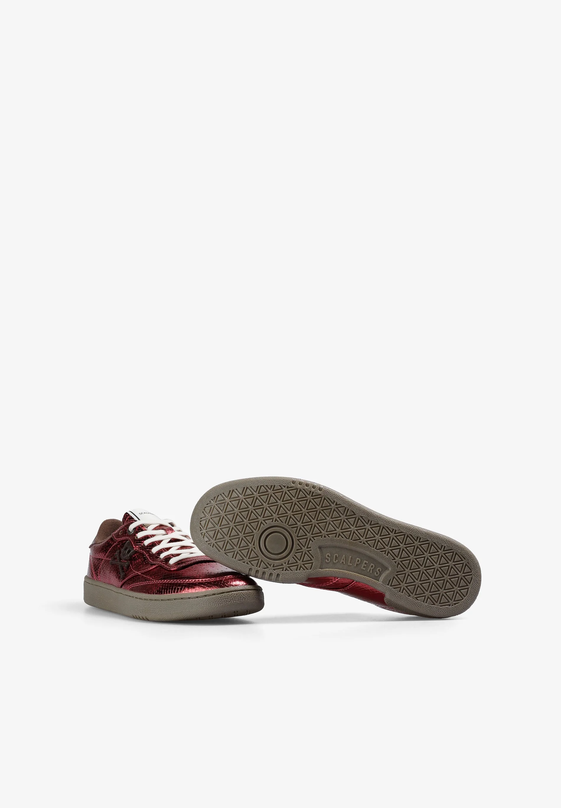 METALLIC SNAKE TEXTURE SNEAKERS - Image 4
