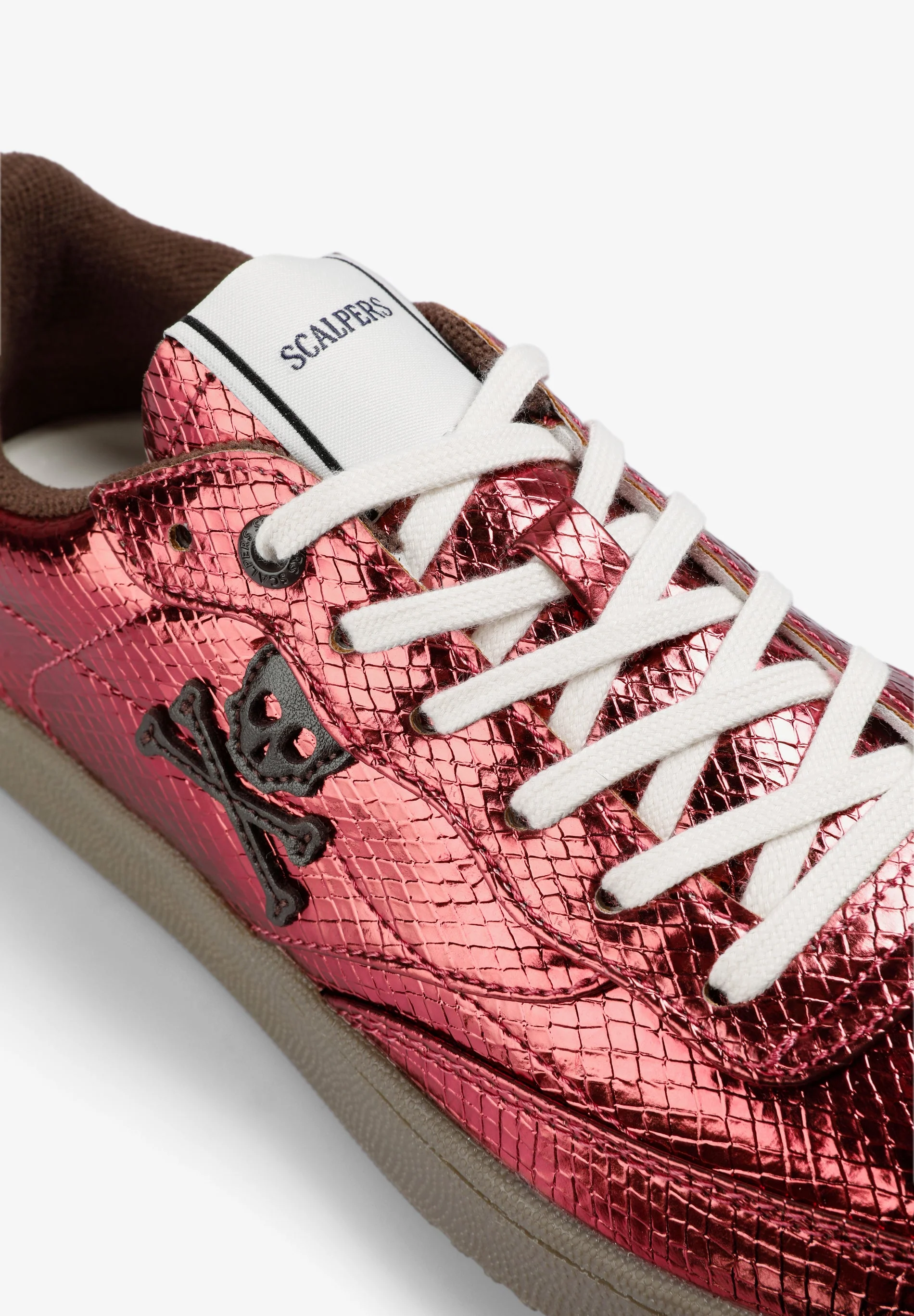 METALLIC SNAKE TEXTURE SNEAKERS - Image 6
