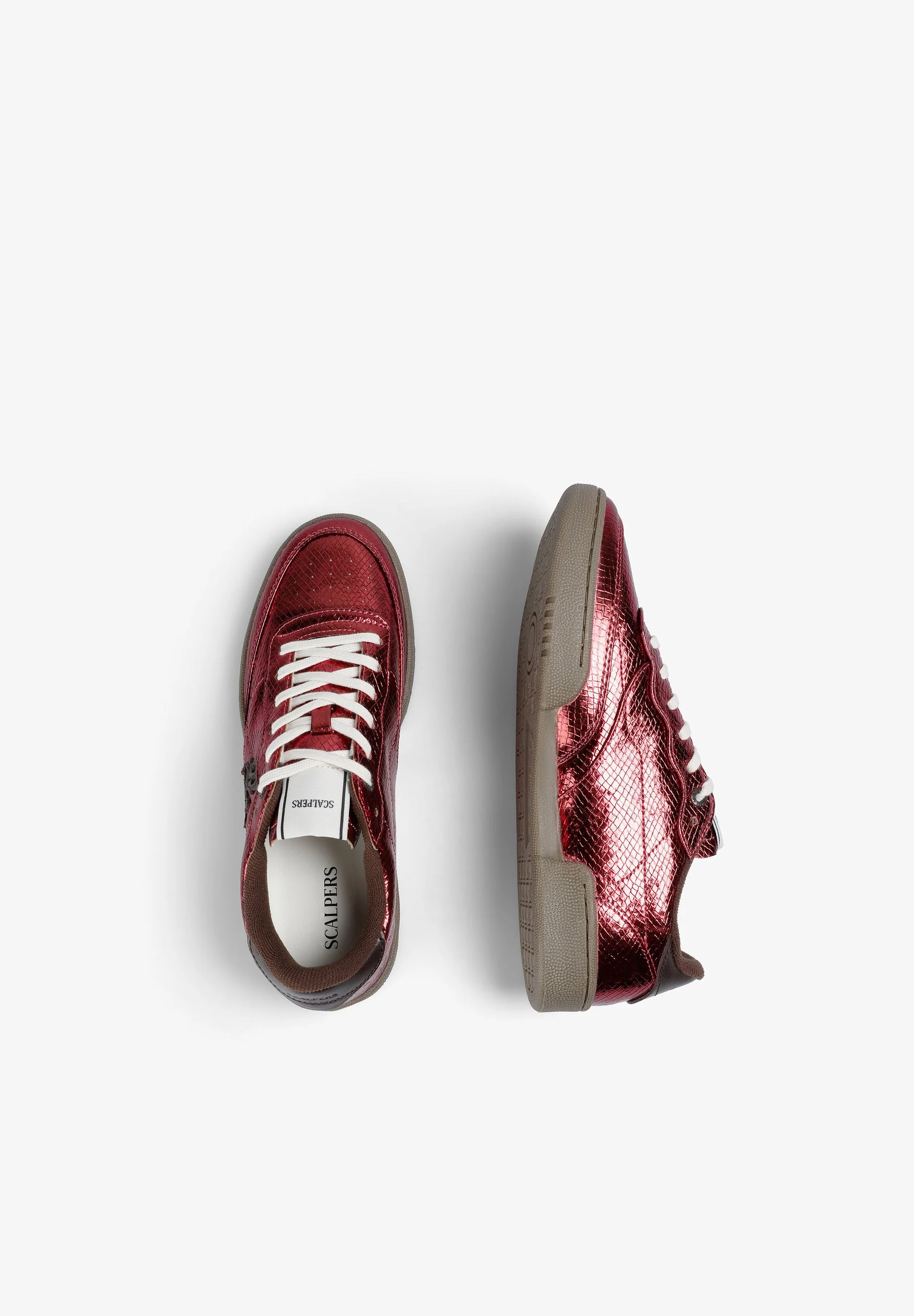 METALLIC SNAKE TEXTURE SNEAKERS - Image 8