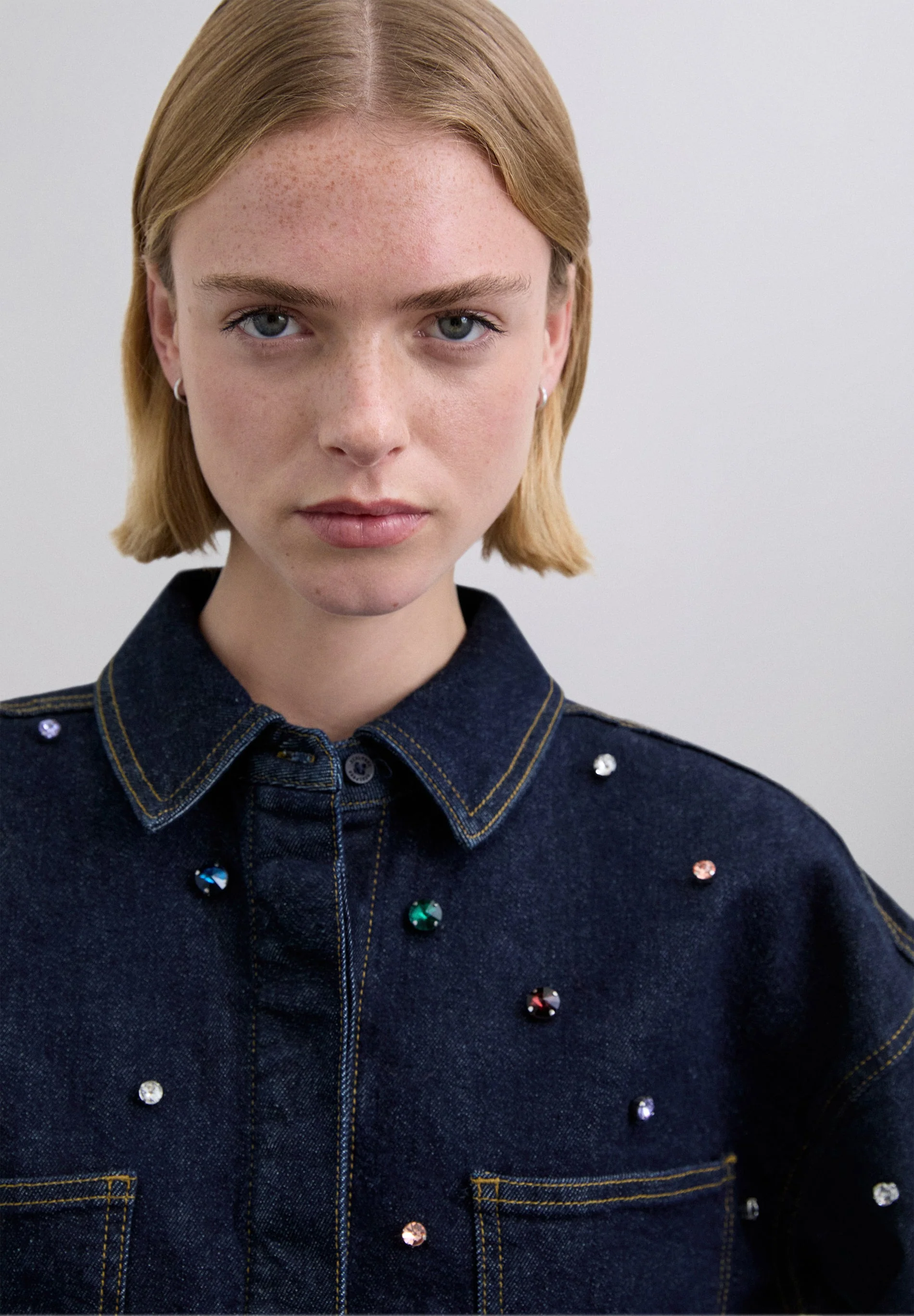 SCMULTIJEWELL DENIM SHIRT - Image 3
