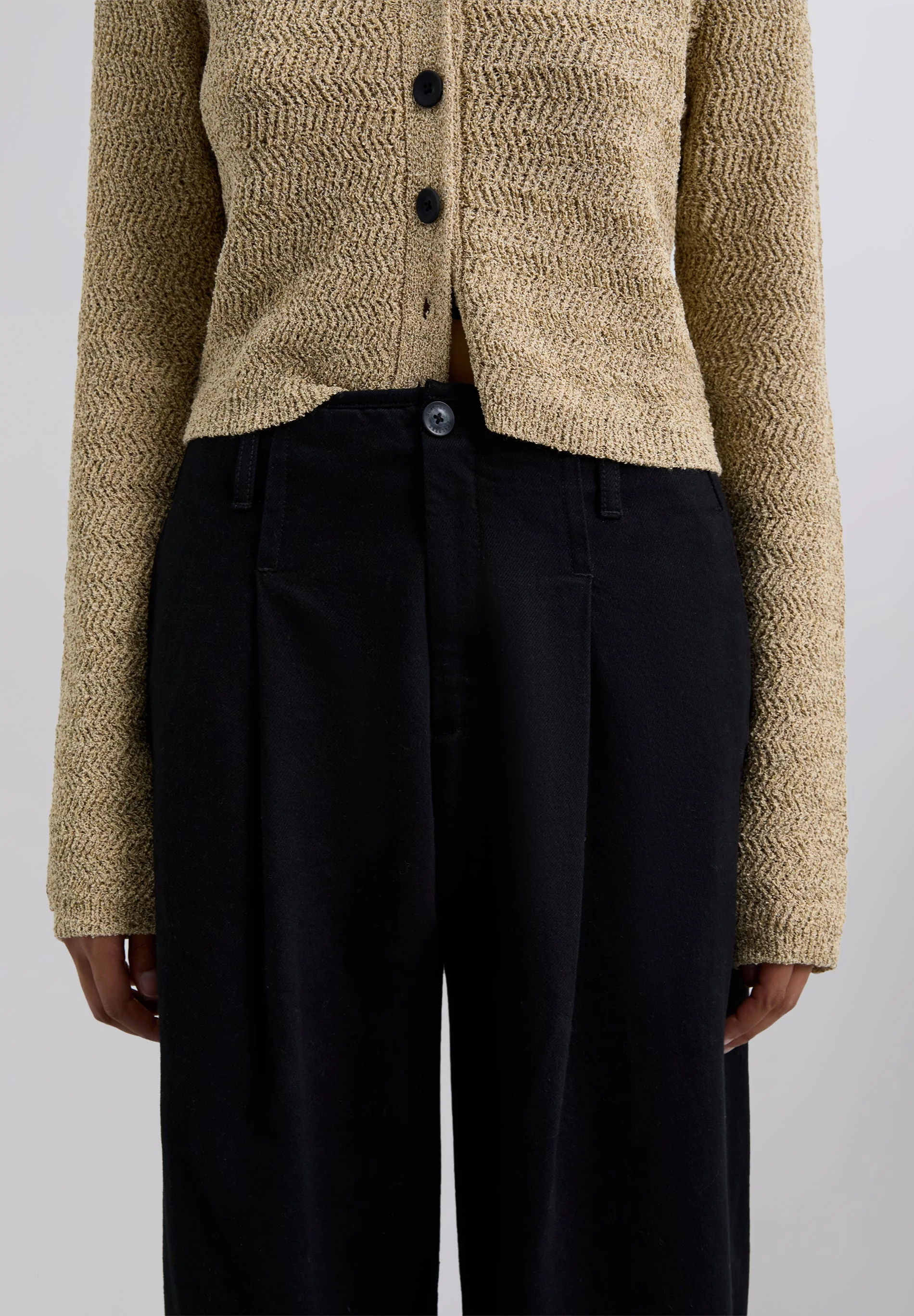 DARTED COTTON TROUSERS - Image 3
