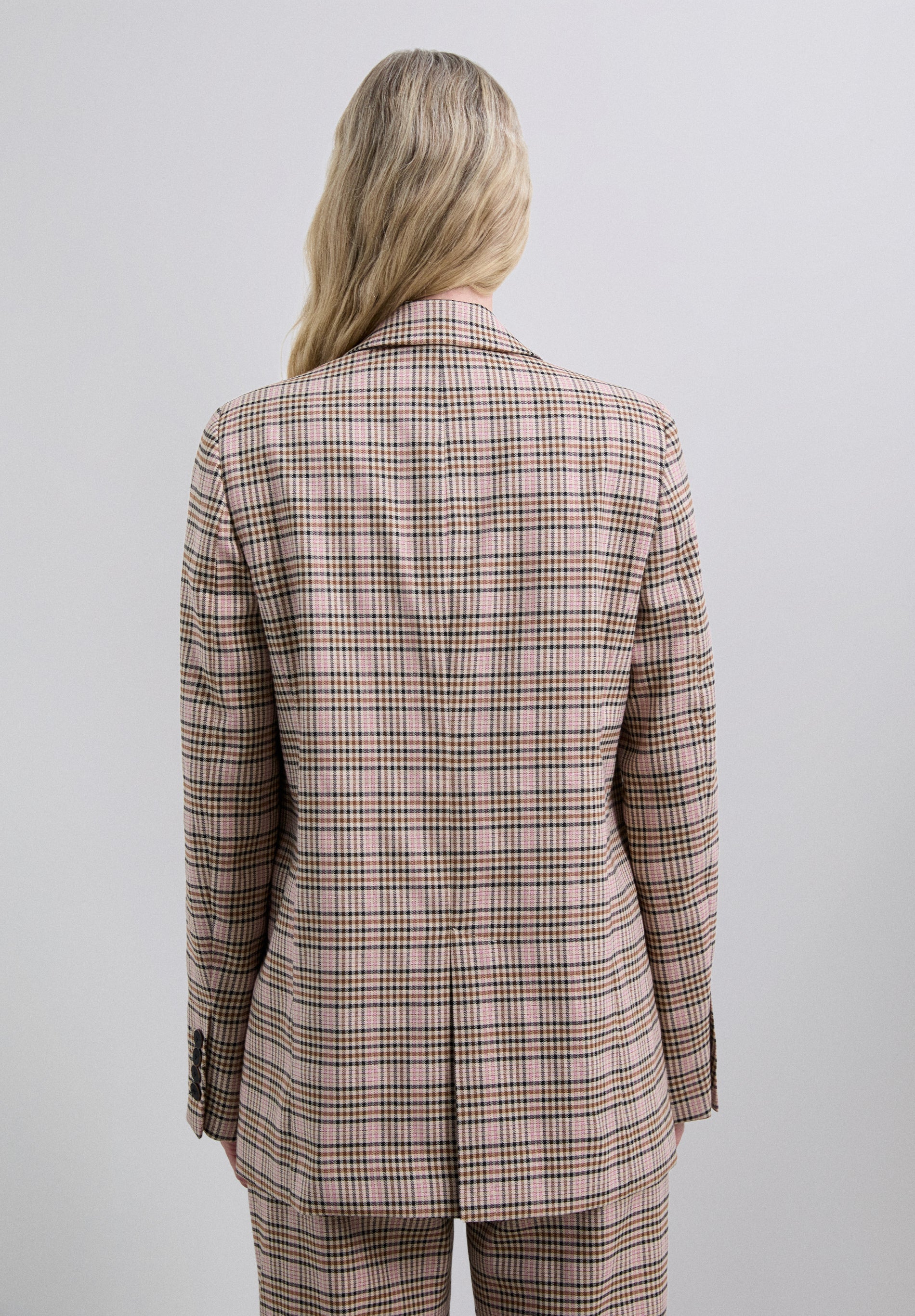 DOUBLE-BREASTED CHECK BLAZER - Image 4