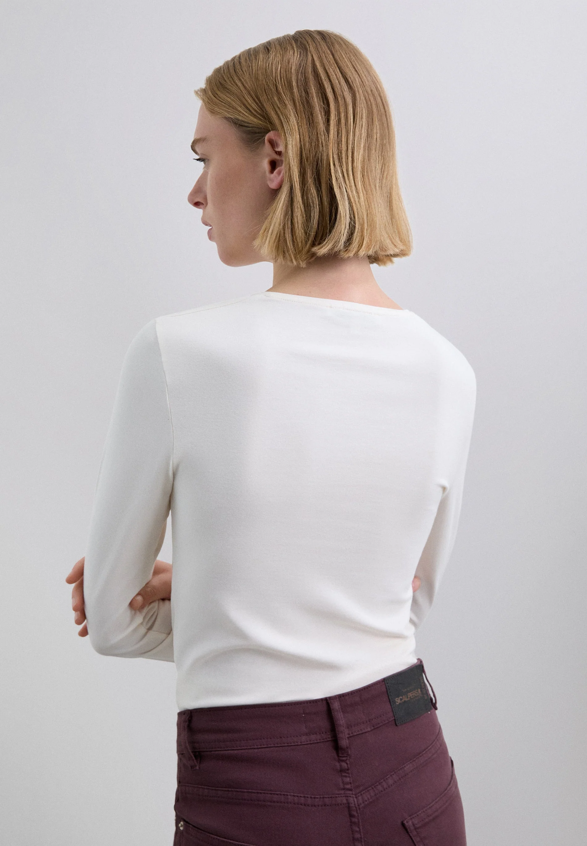 GATHERED T-SHIRT WITH VENT - Image 3