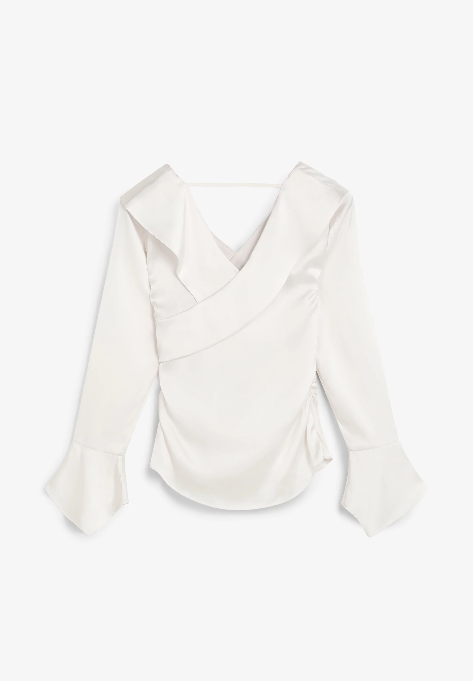 SATIN ASYMMETRIC SHIRT - Image 7