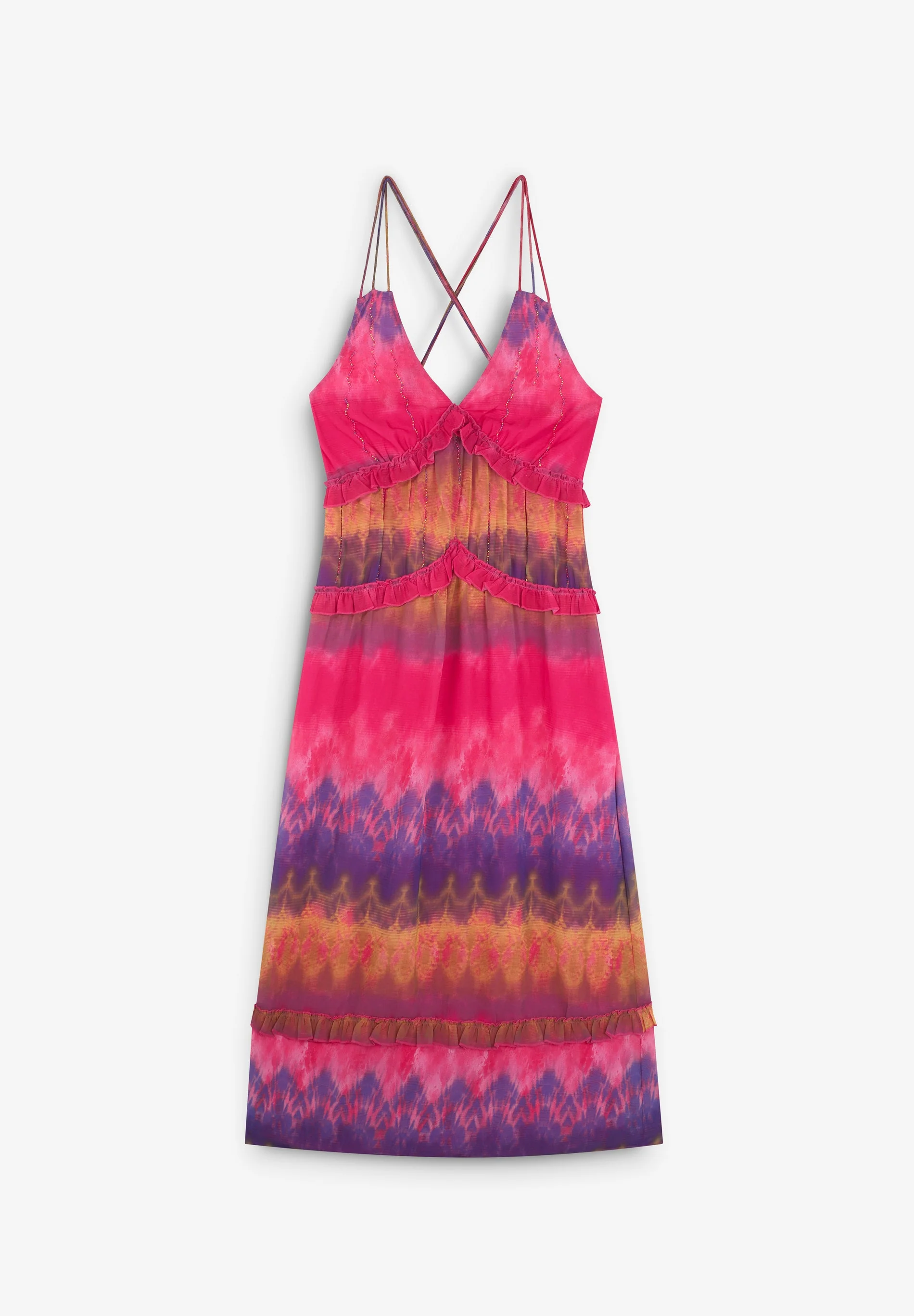 LONG TIE DYE DRESS - Image 6