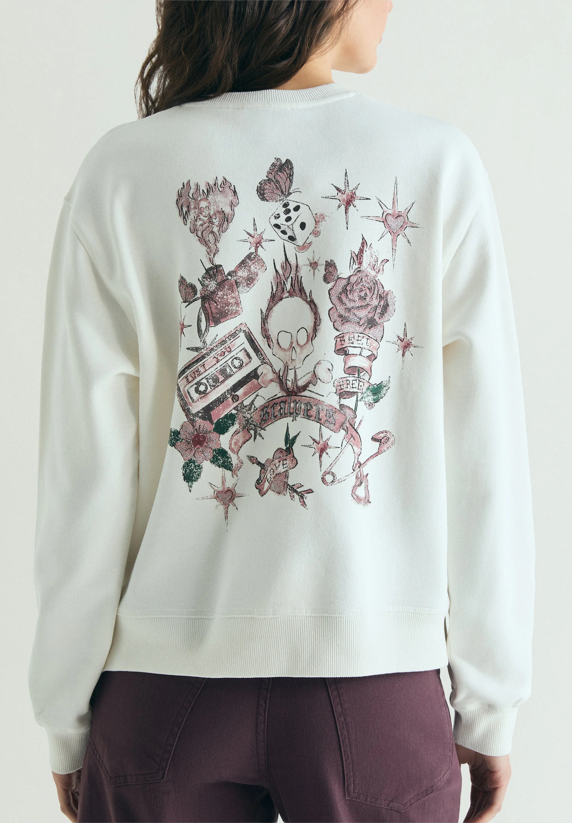 PRINTED SKULL HOODIE - Image 4