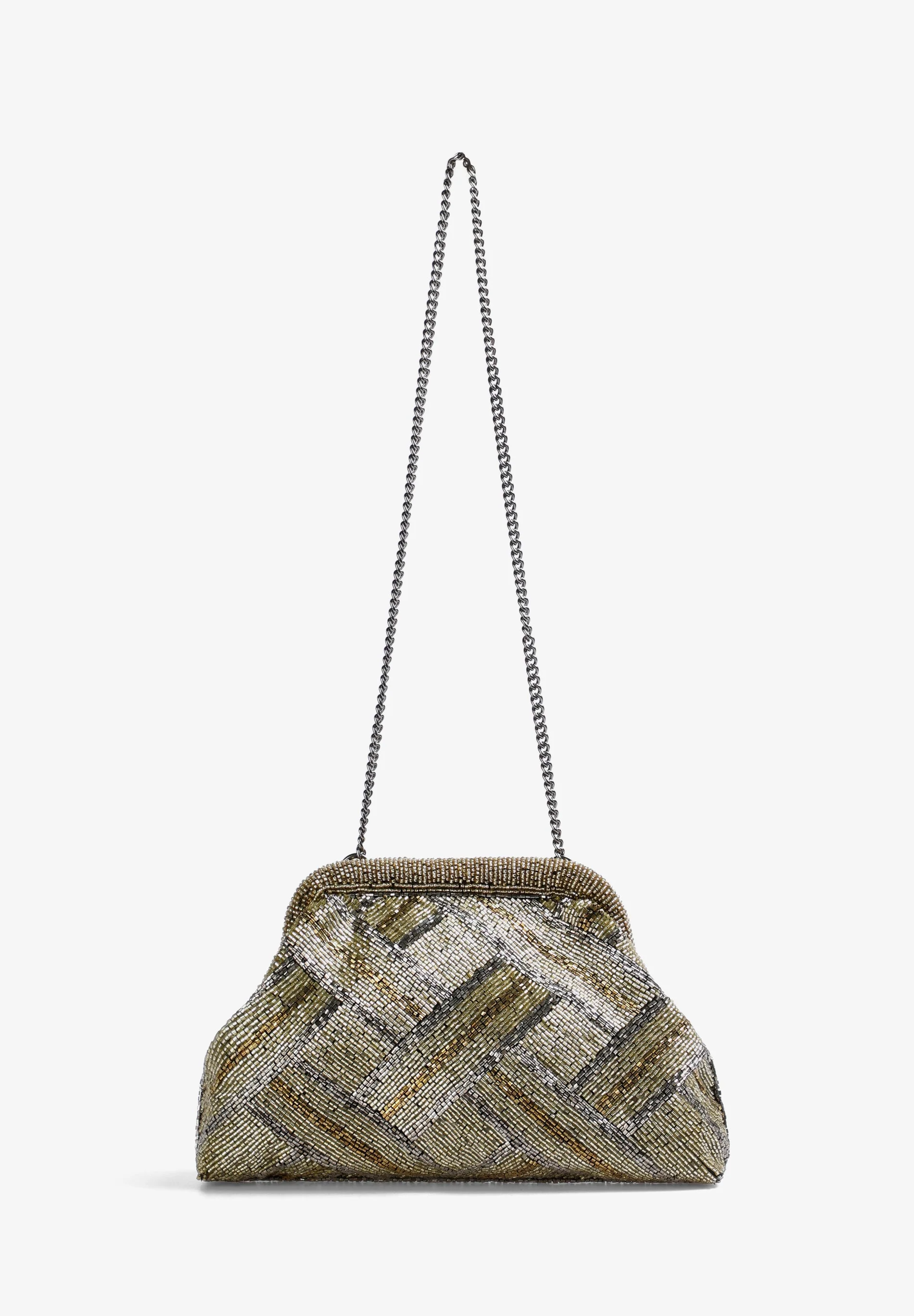 CLUTCH BAG WITH BEAD DETAIL - Image 2