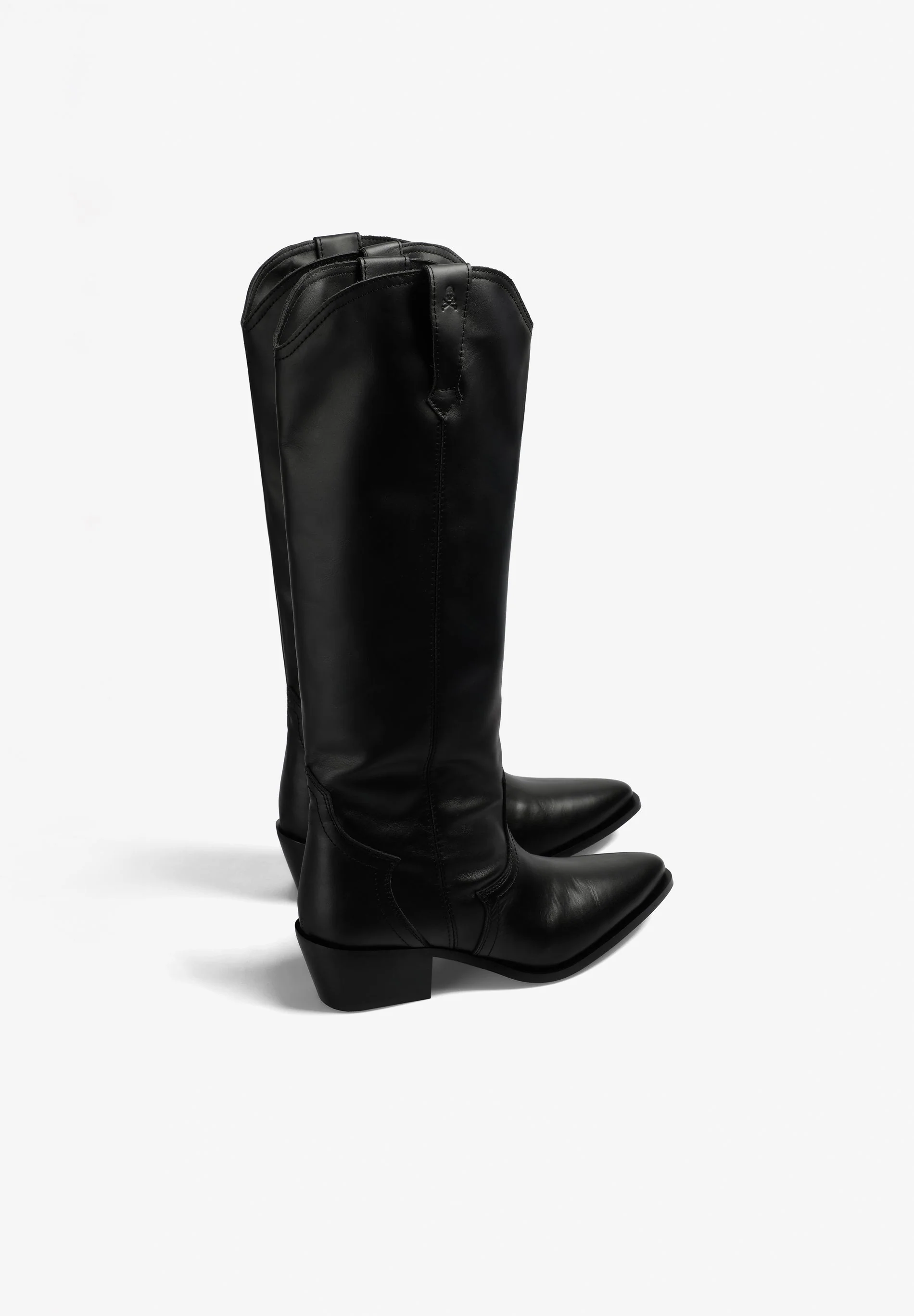LEATHER KNEE-HIGH COWBOY BOOTS - Image 3