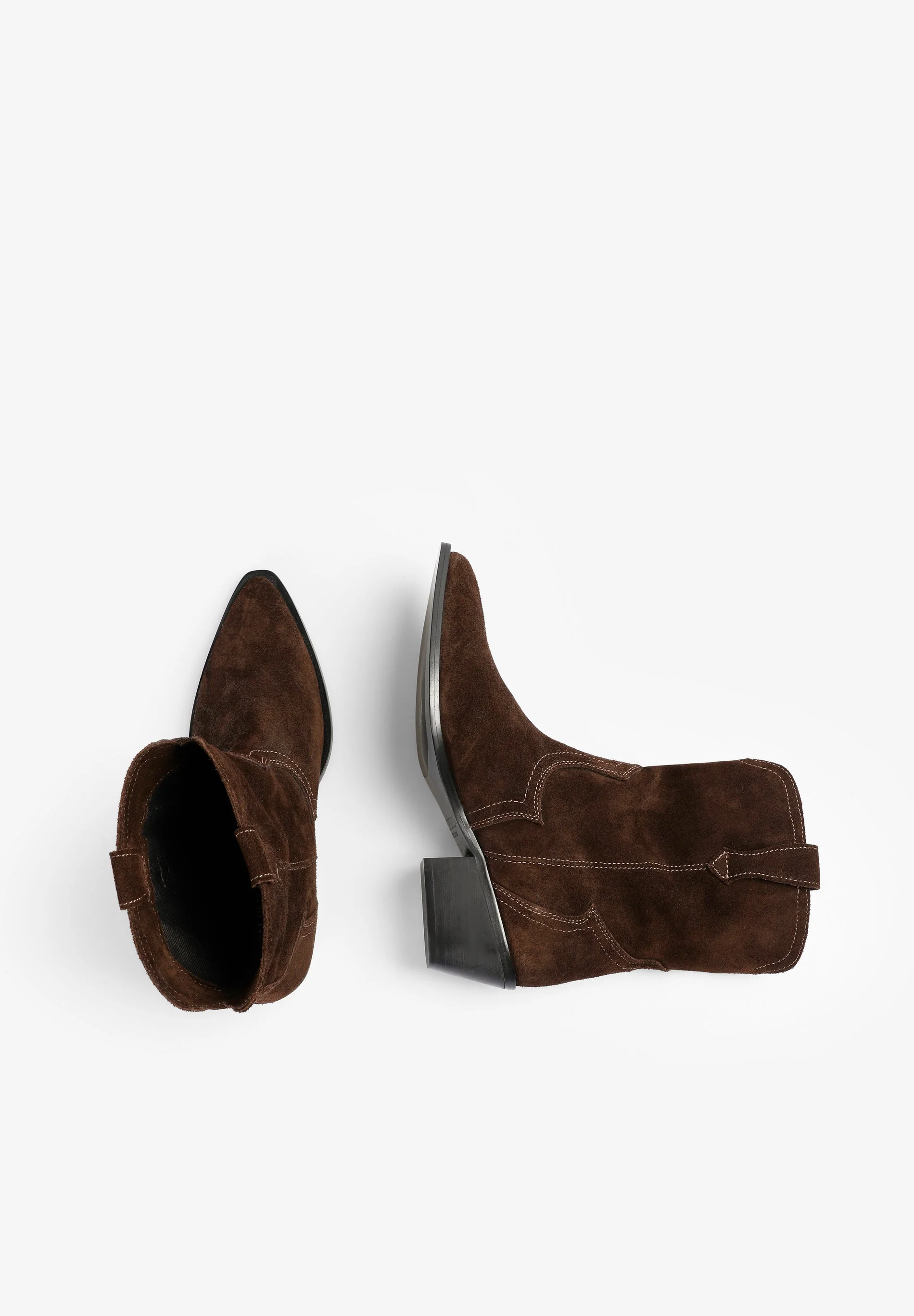 LEATHER ANKLE COWBOY BOOTS - Image 8