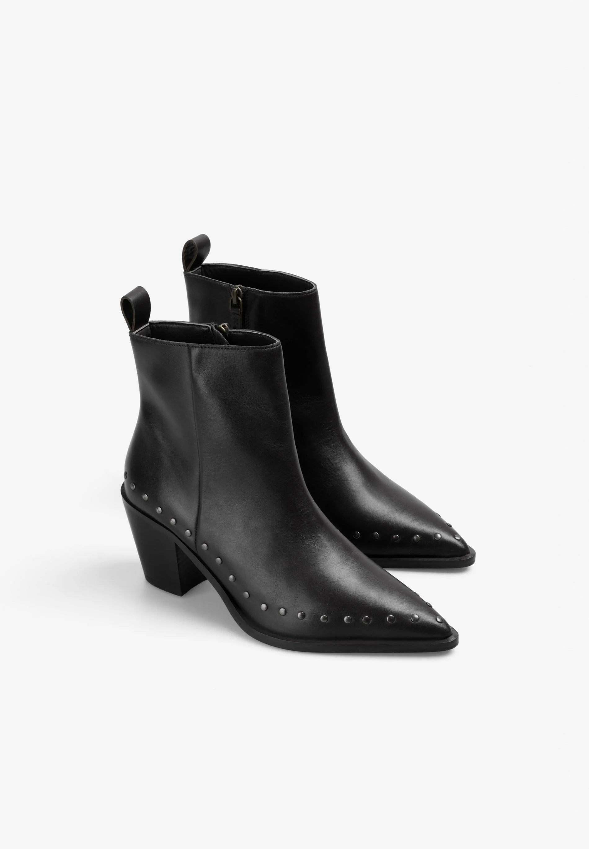 STUDDED LEATHER BOOTS - Image 2