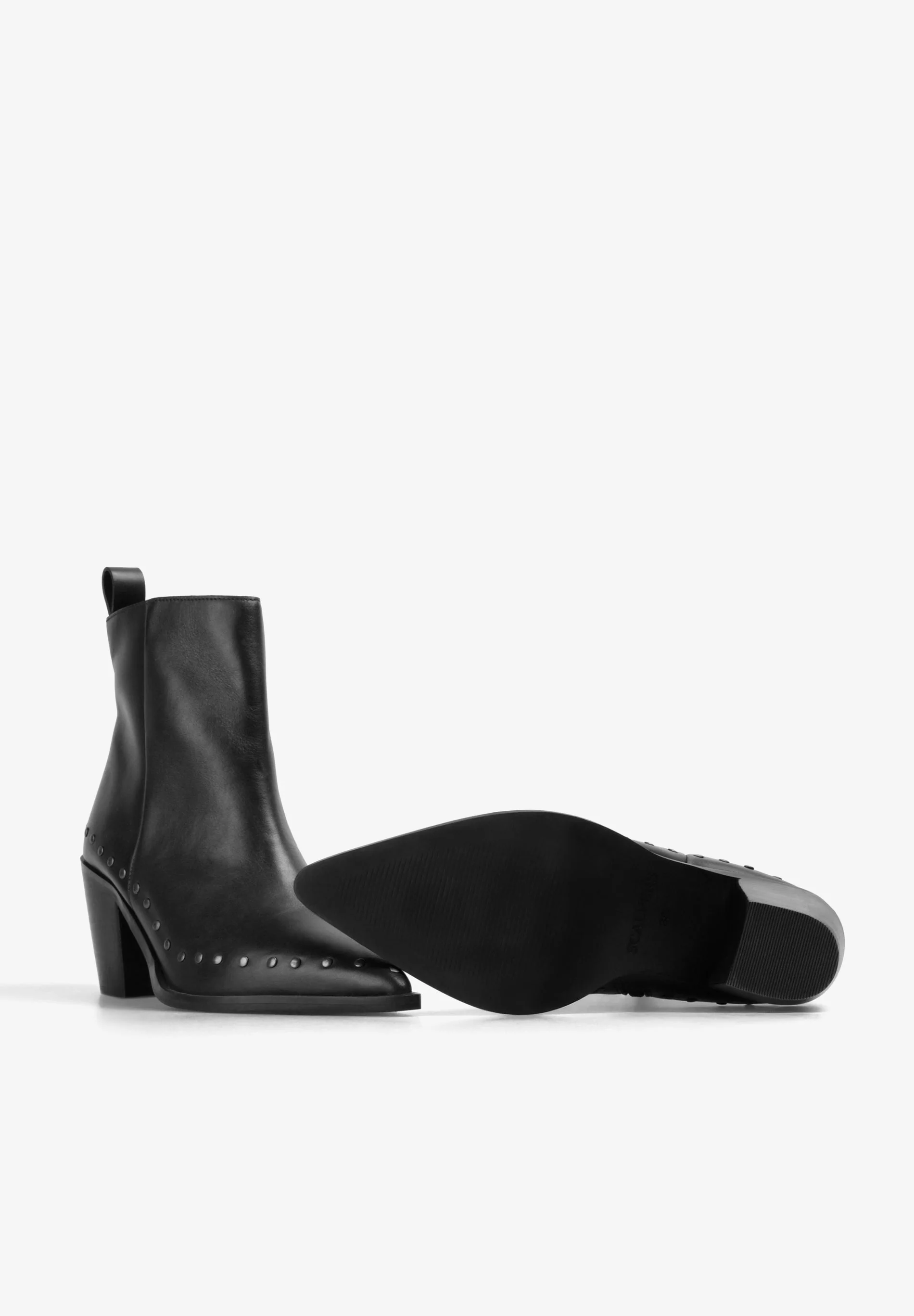 STUDDED LEATHER BOOTS - Image 4