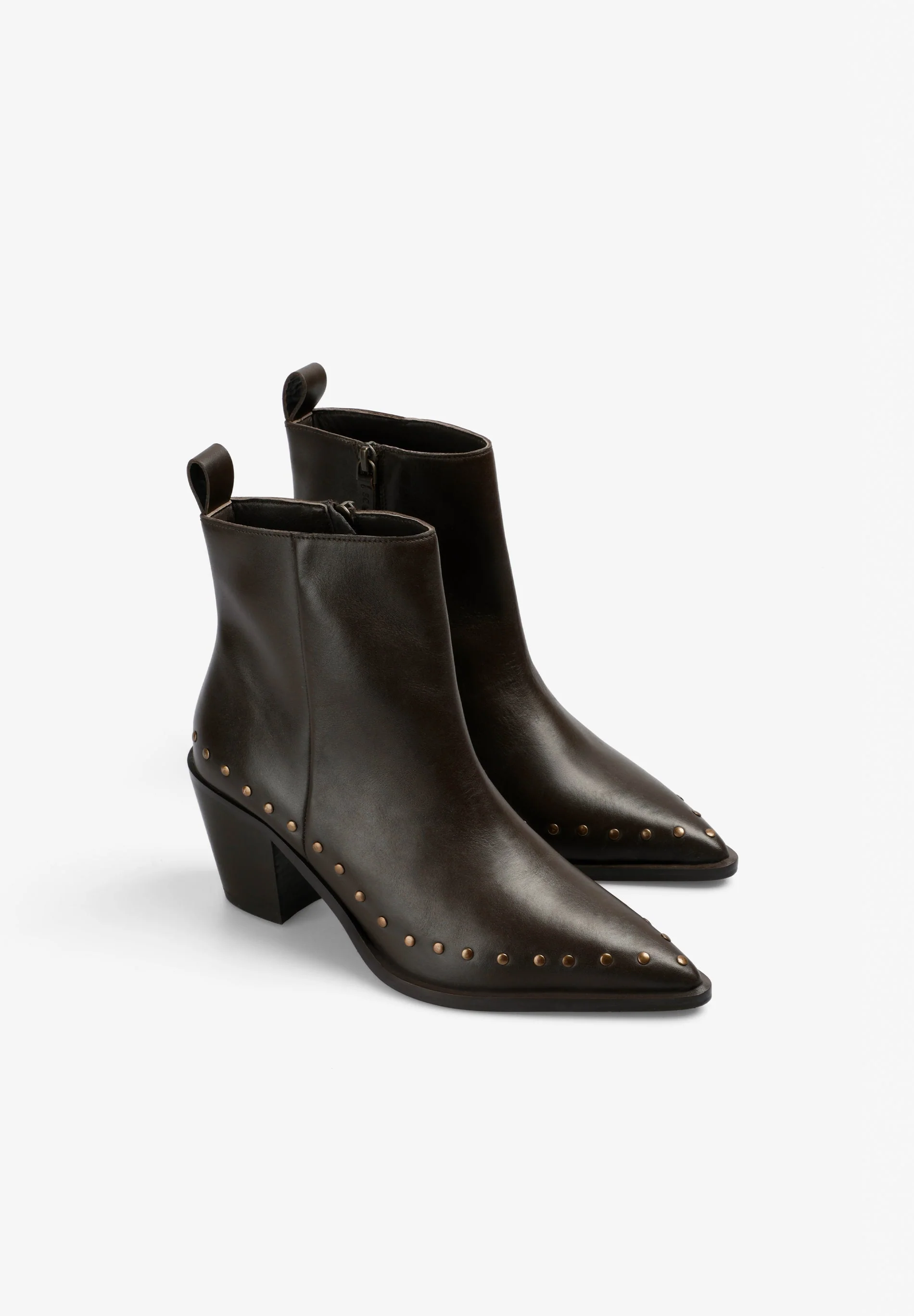 STUDDED LEATHER BOOTS - Image 2