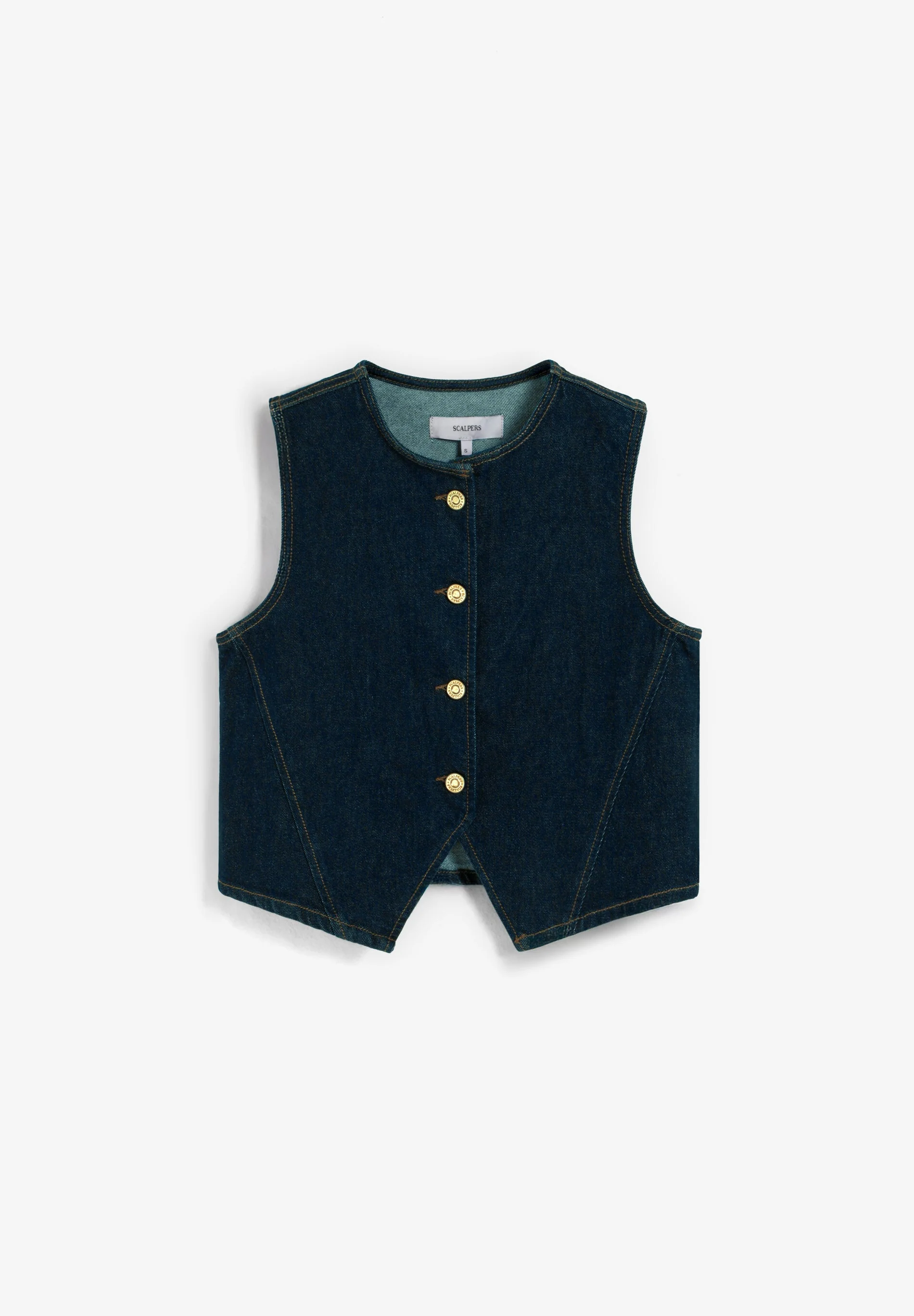 CROPPED DENIM GILET - Image 5