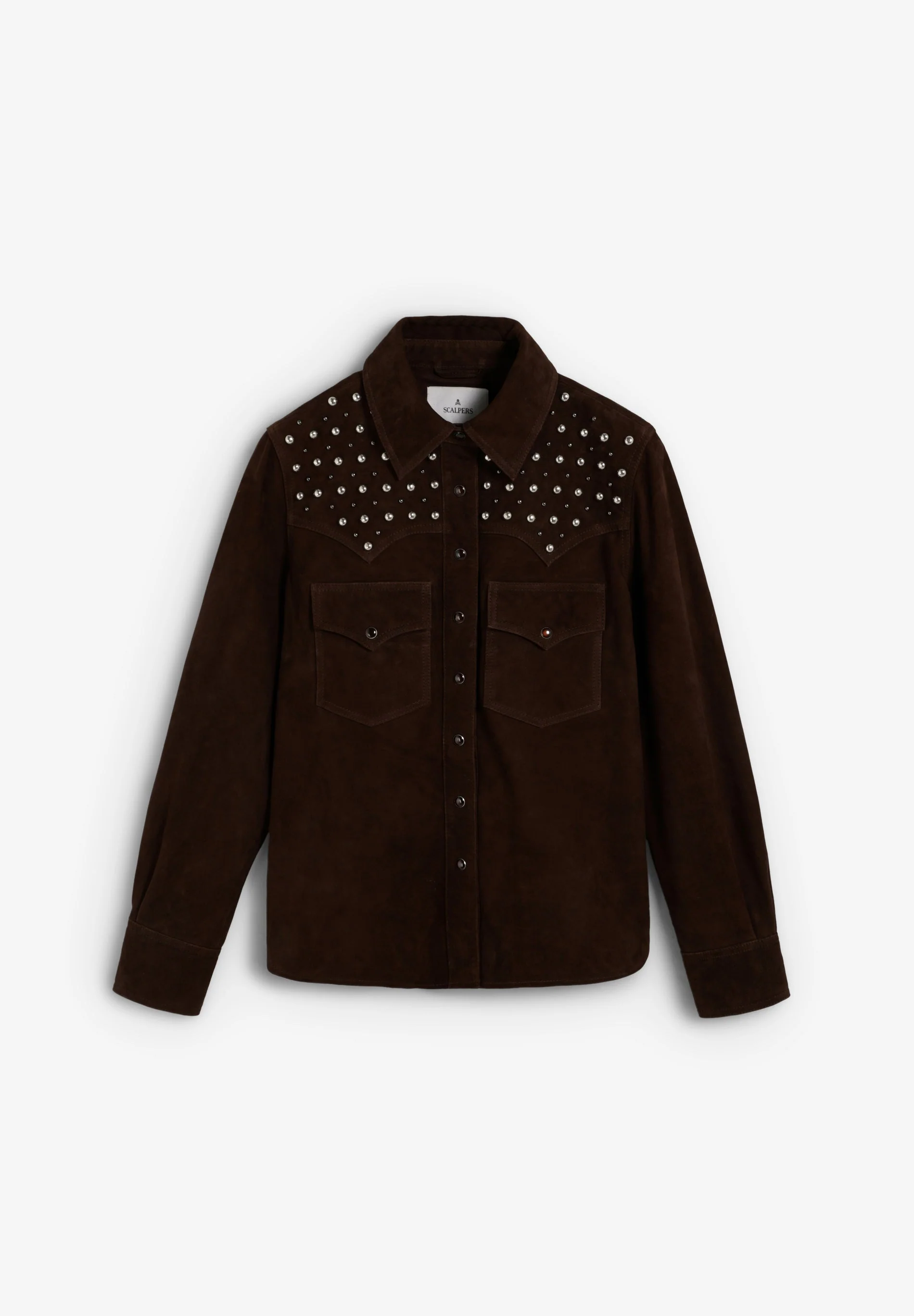 SUEDE SHIRT WITH STUDS - Image 6