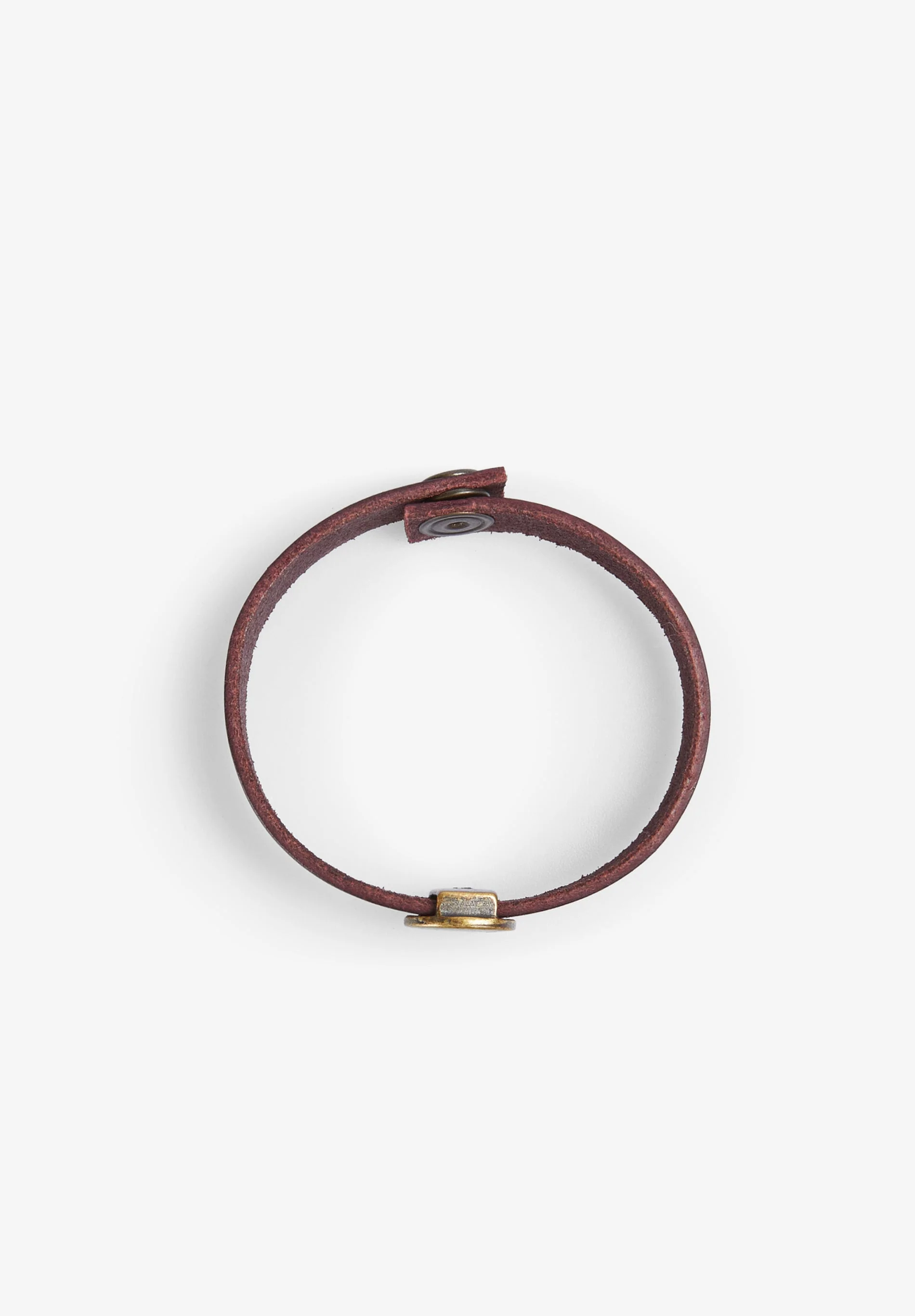 100% LEATHER BRACELET WITH SKULL - Image 2