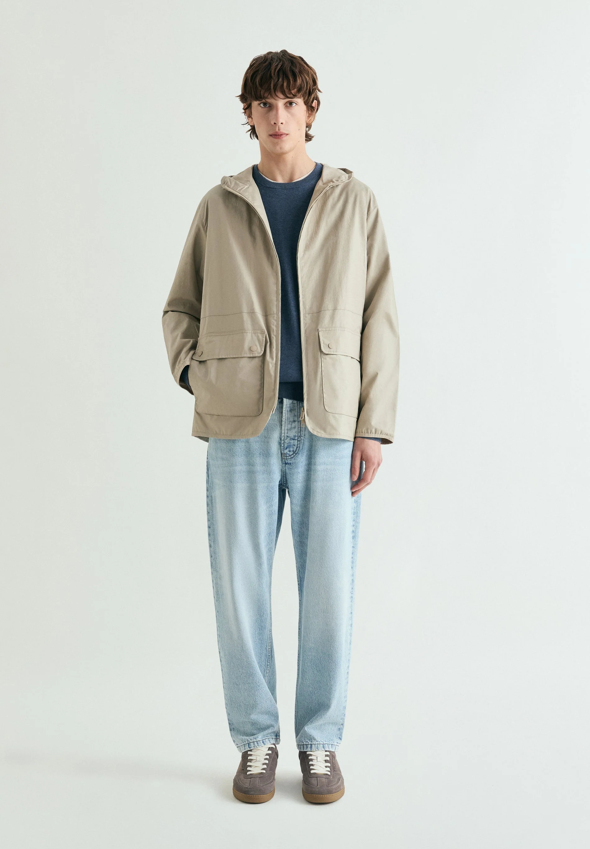JACKET WITH MESH HOOD - Image 2