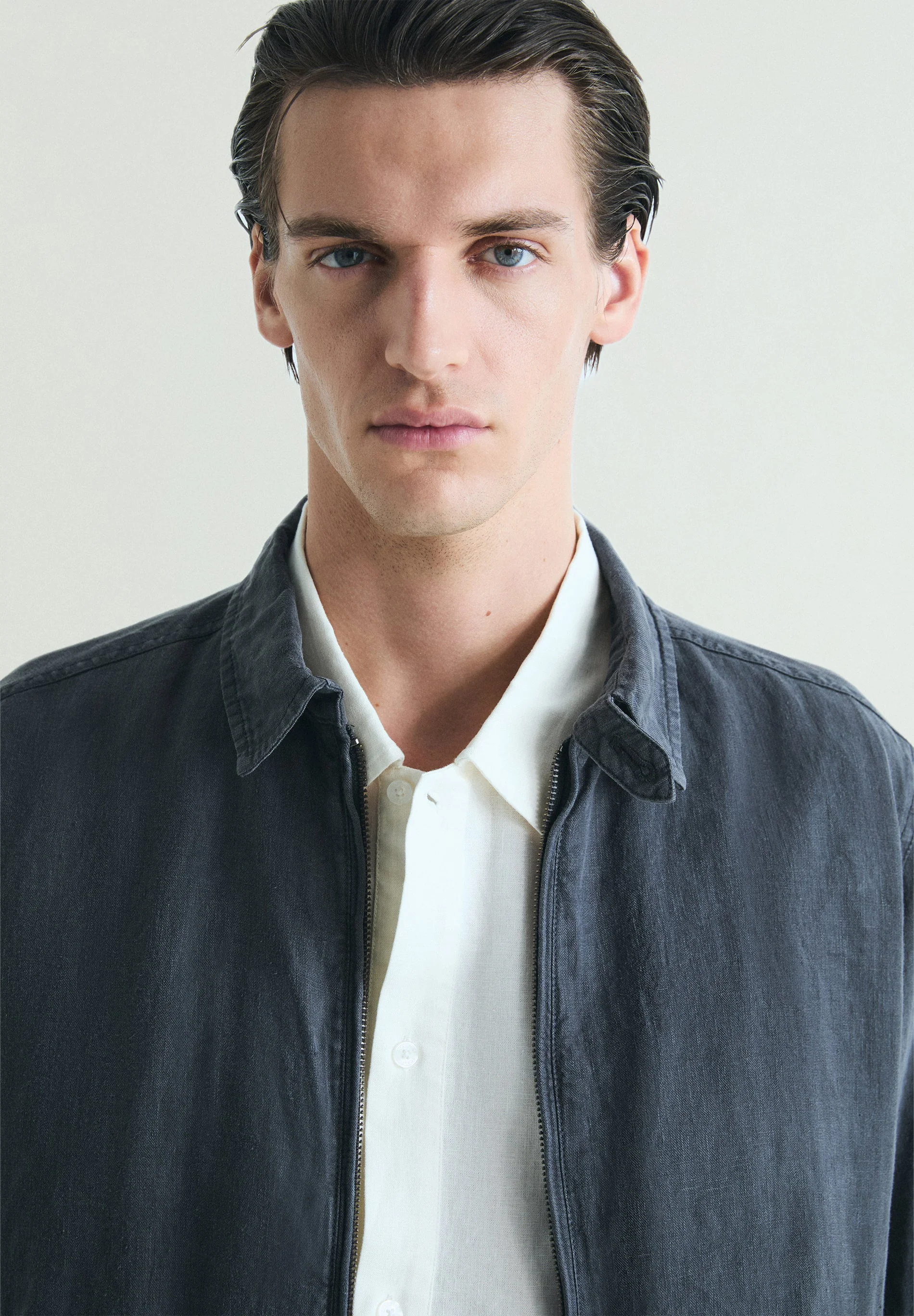 LINEN BOMBER JACKET - Image 3