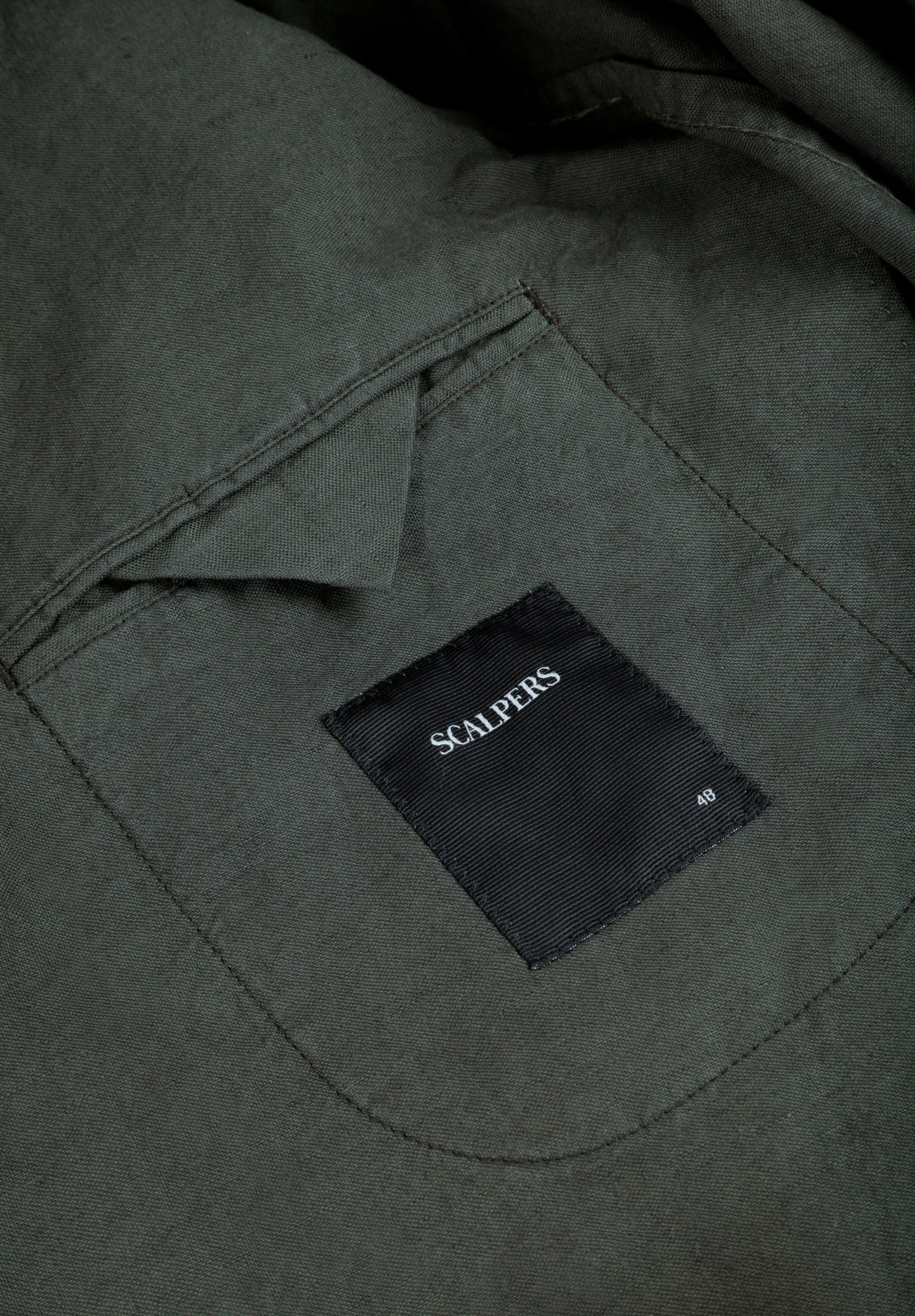 DOUBLE-BREASTED LINEN SUIT BLAZER - Image 11