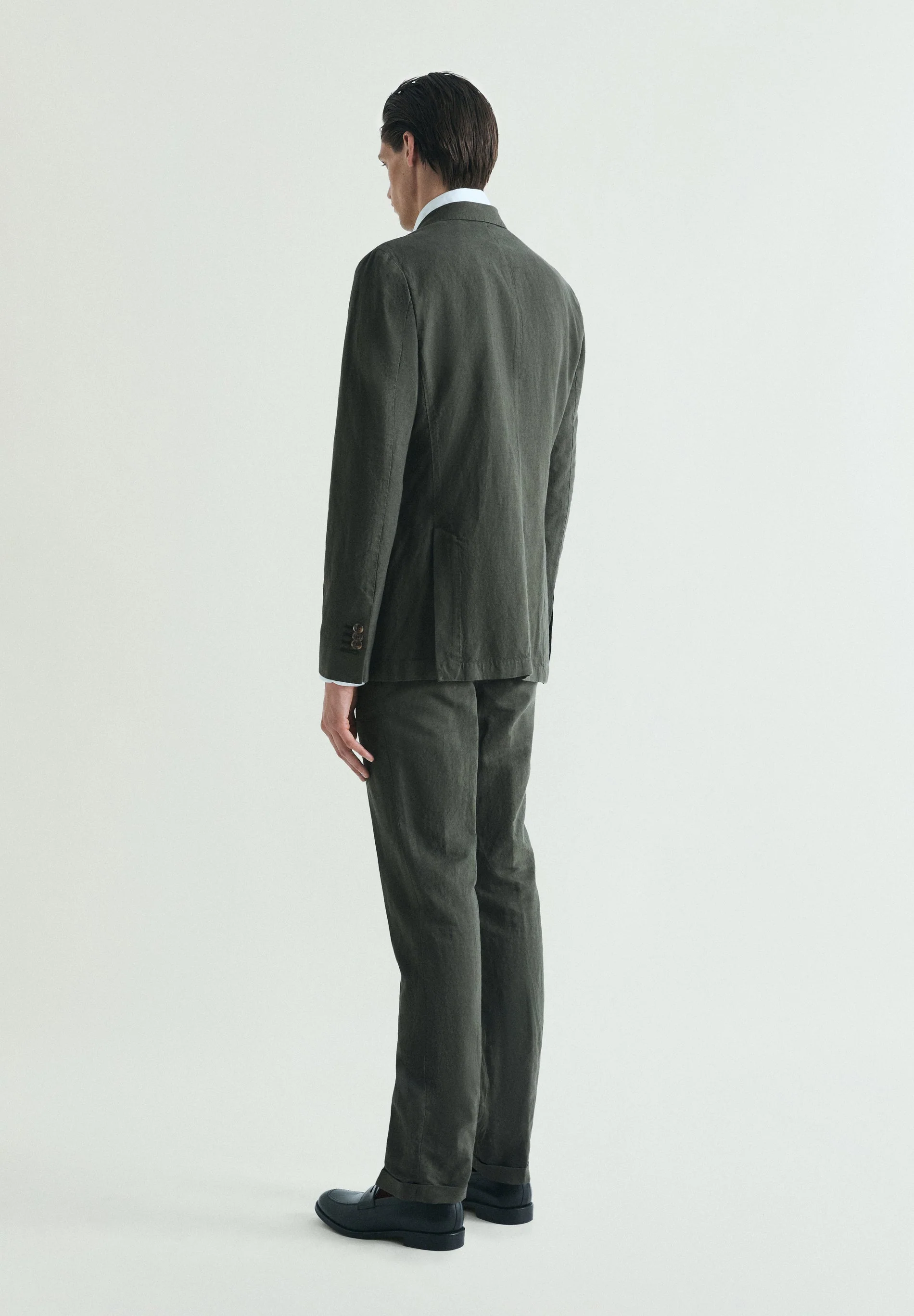 DOUBLE-BREASTED LINEN SUIT BLAZER - Image 6