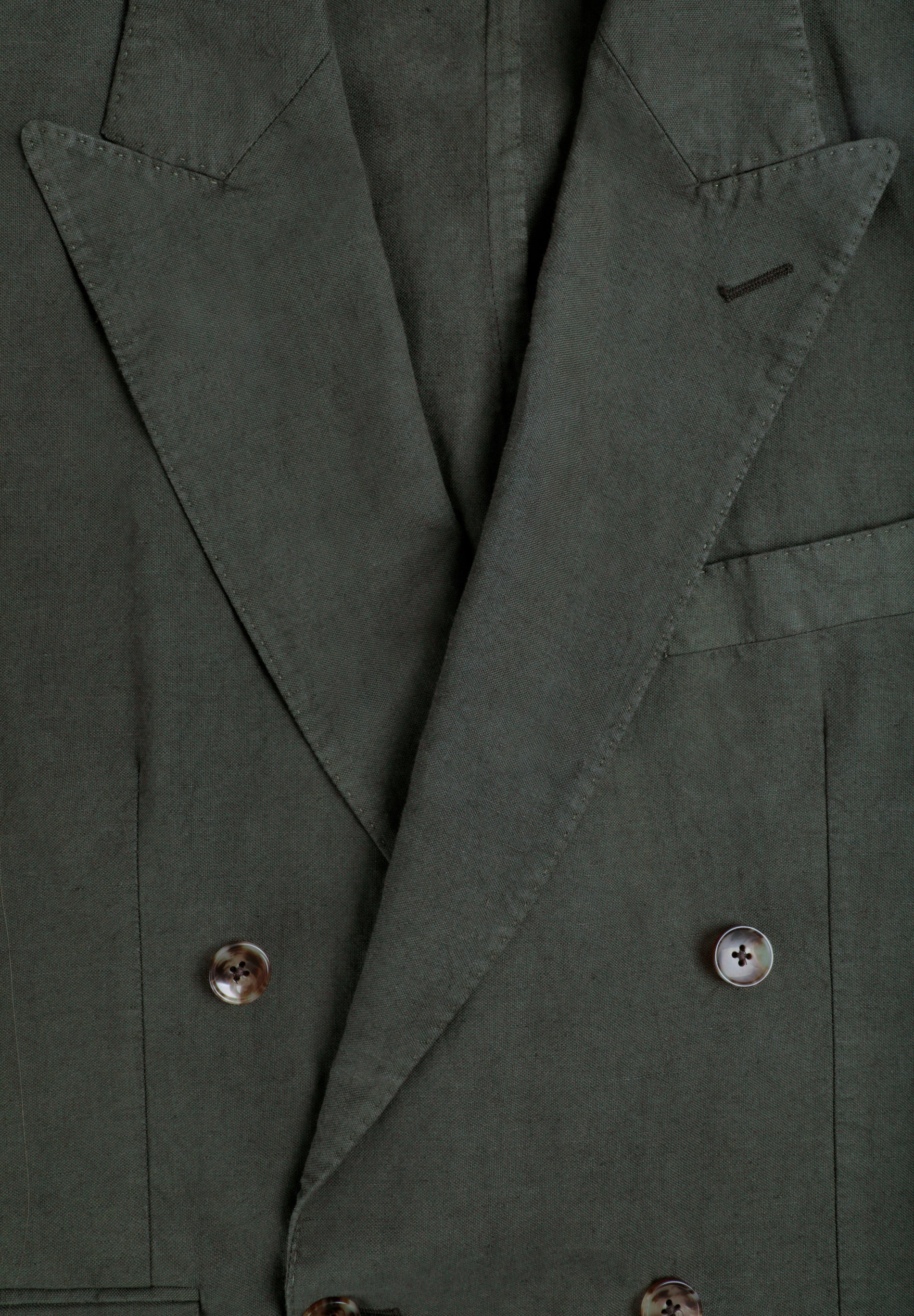 DOUBLE-BREASTED LINEN SUIT BLAZER - Image 9