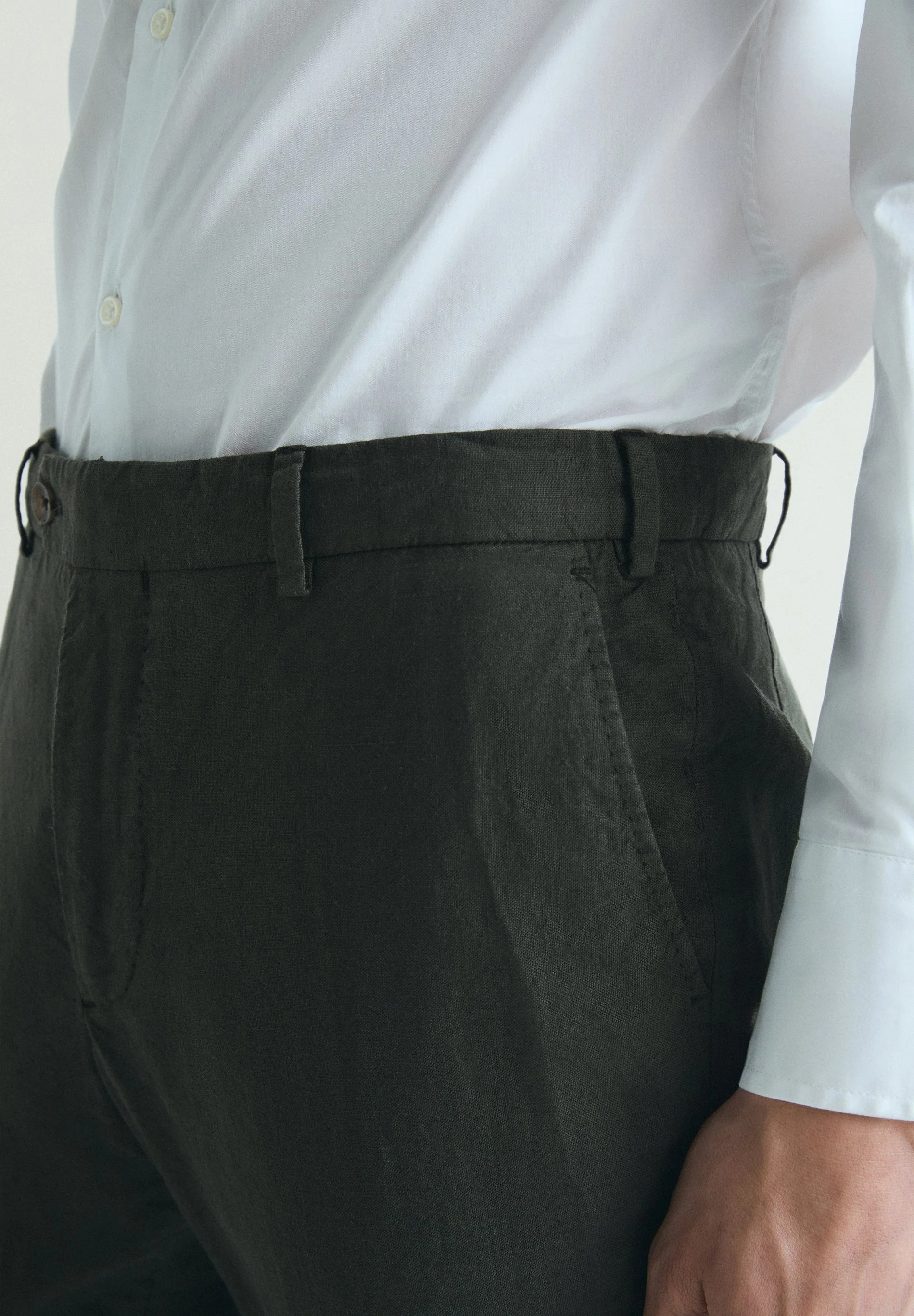 LINEN SUIT TROUSERS - Image 3