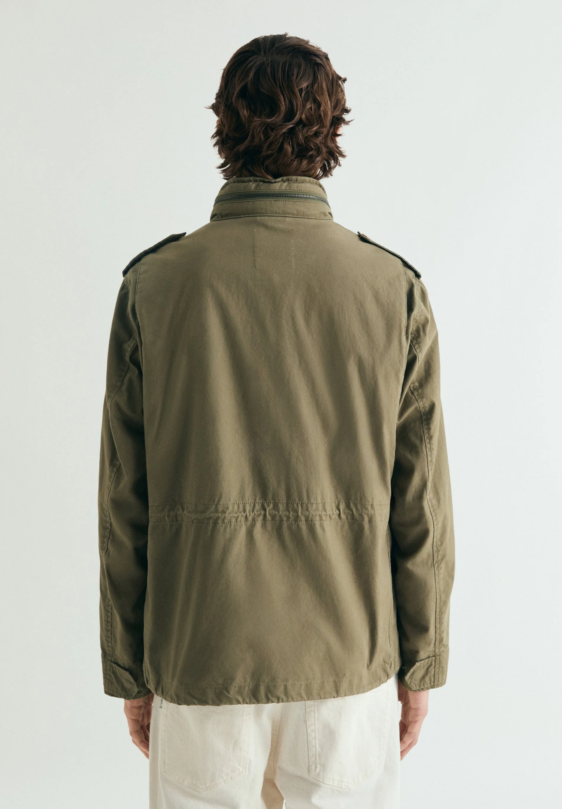 MILITARY JACKET WITH CONCEALED HOOD - Image 7