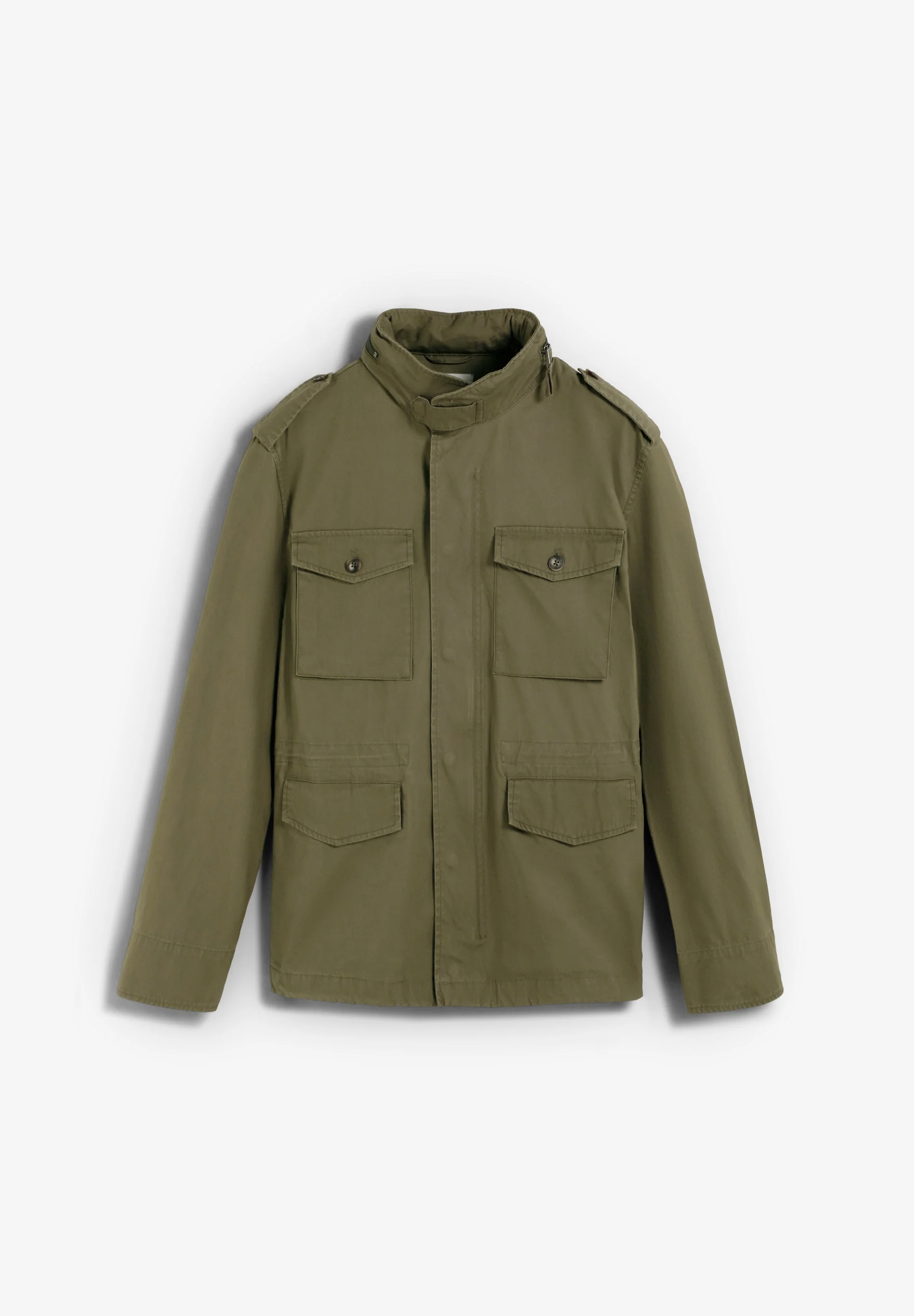 MILITARY JACKET WITH CONCEALED HOOD - Image 8