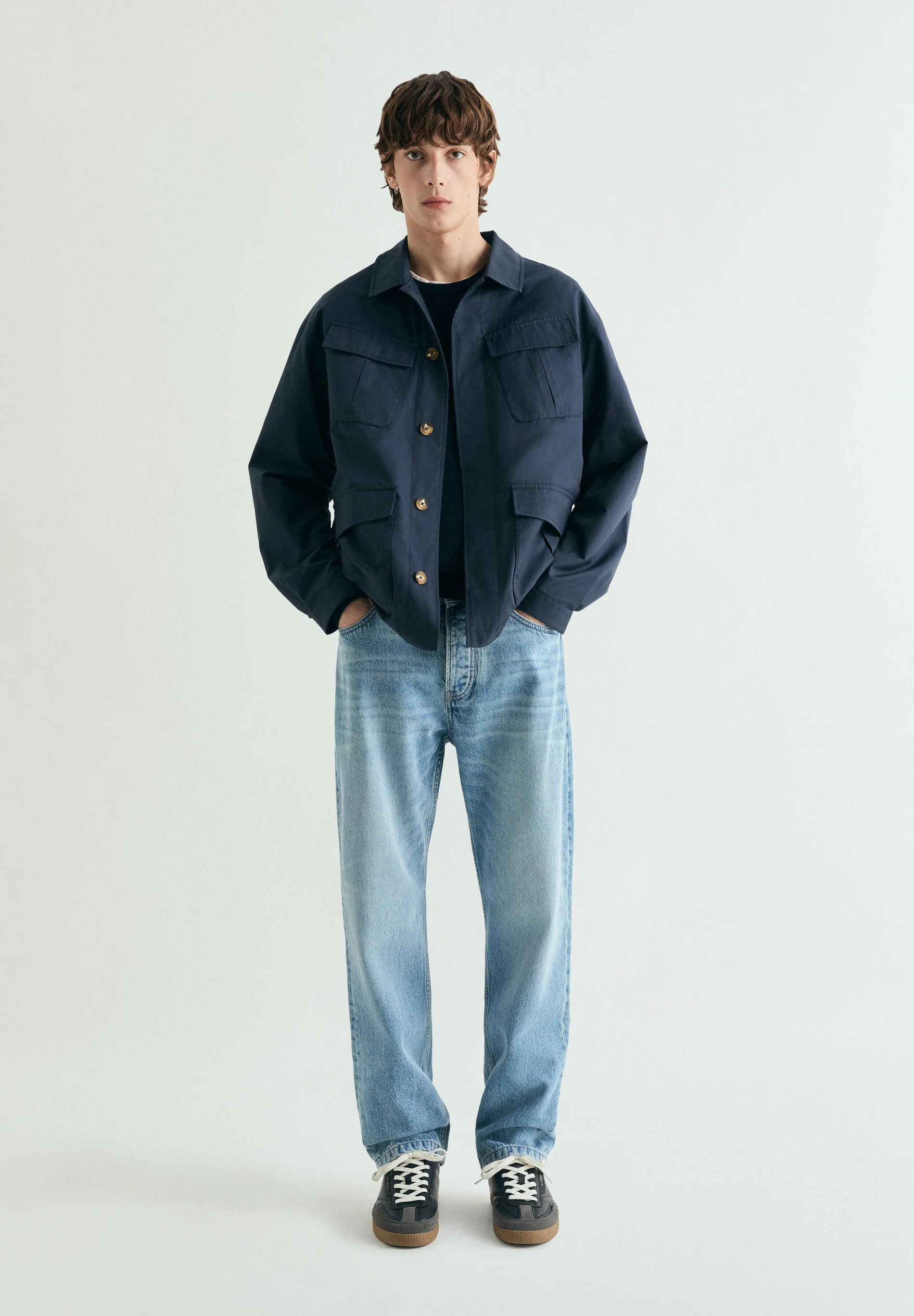 NAVY ARMY JACKET - Image 3